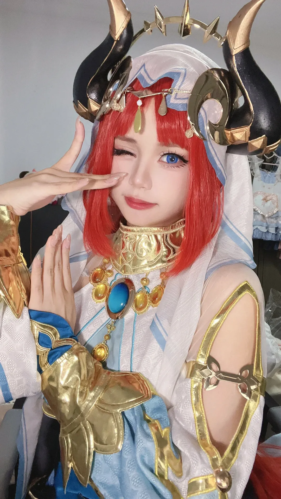 【妮露cos】原神水之舞者試妝完成 - 第 3 張