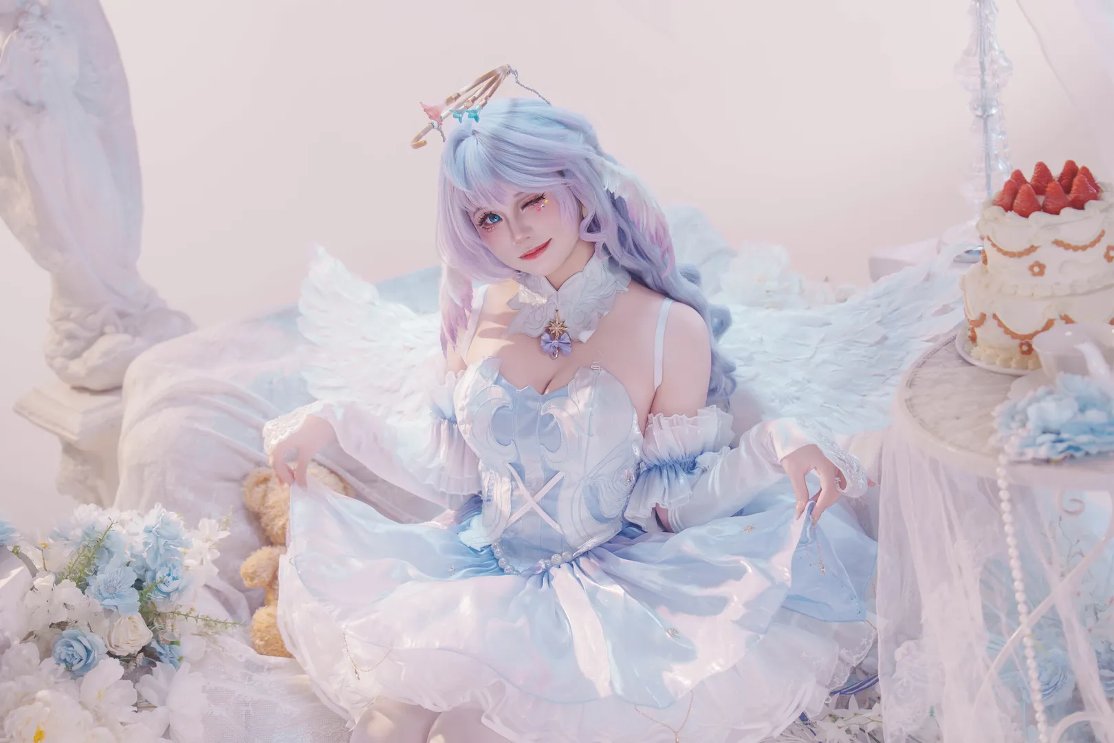 【知更鳥cos】崩壞星穹鐵道里的天使，夢幻妝造實拍分享 - 第 3 張