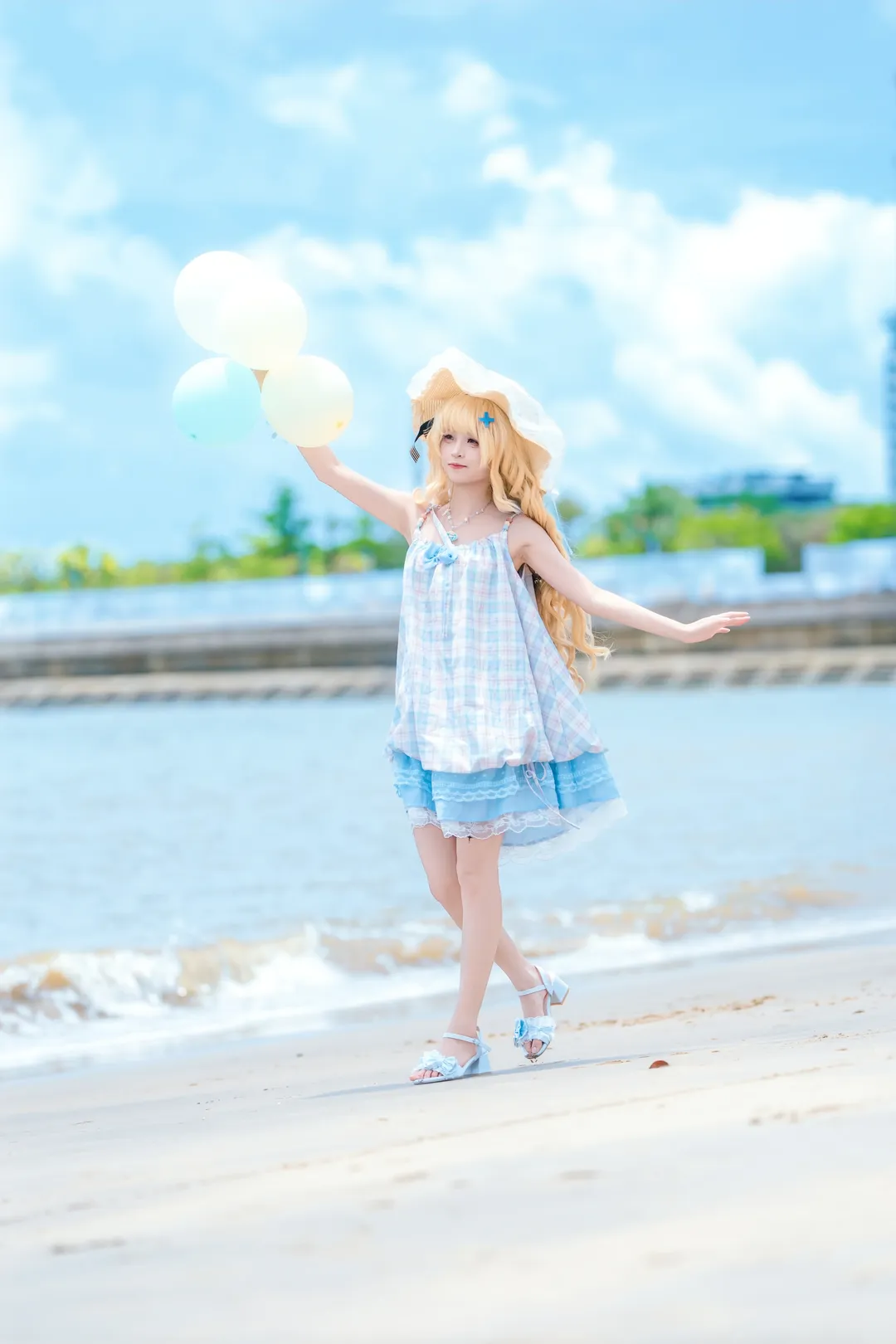 【菲比cos】鸣潮夏日重现海边拍摄记录 - 第 3 张