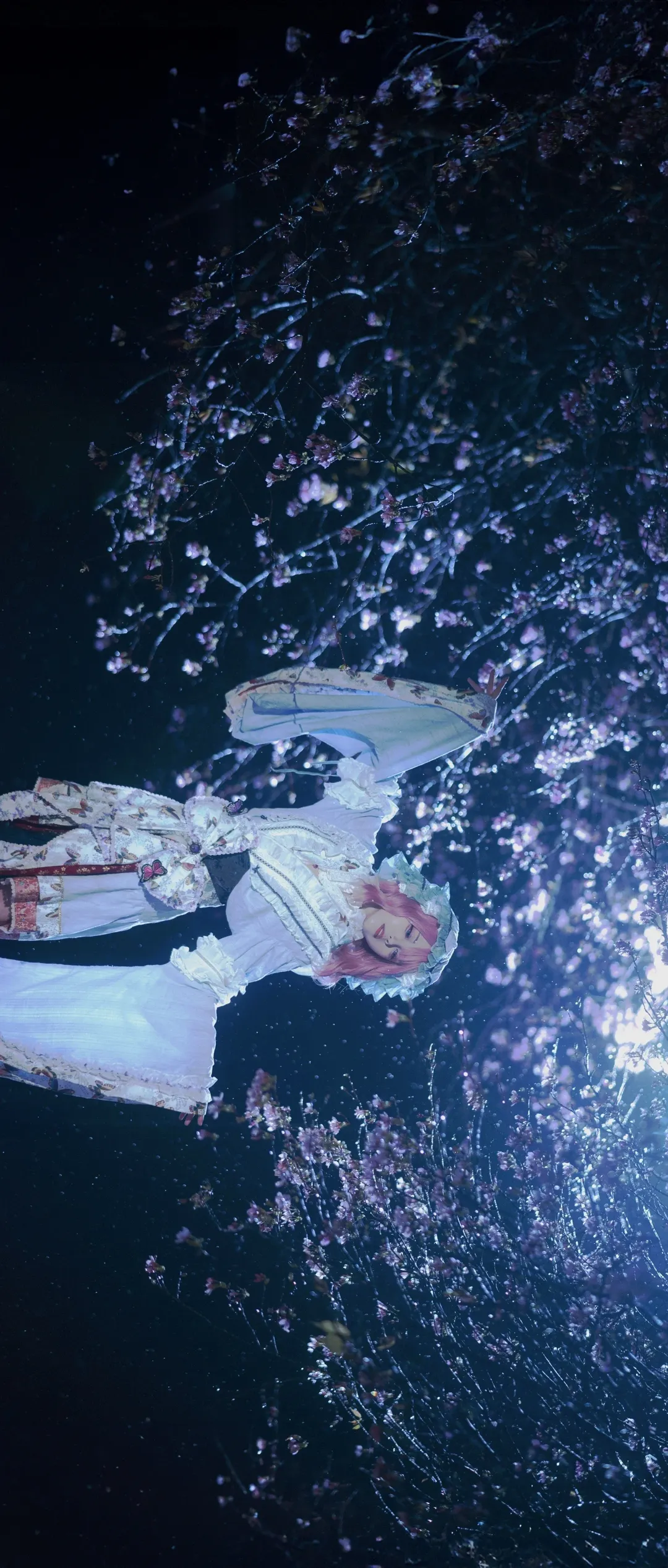 【西行寺幽幽子cos】东方Project雨夜战损版夜樱拍摄记 - 第 6 张
