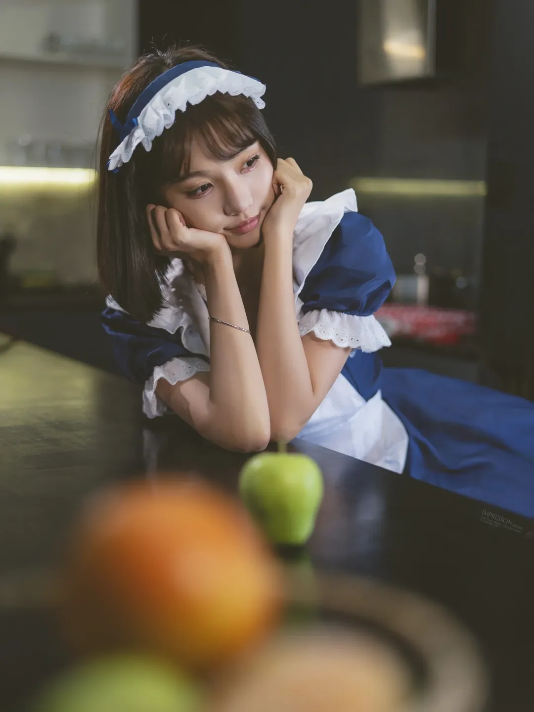 藍色女僕裝穿搭，居家氛圍感直接拉滿 - 第 5 張