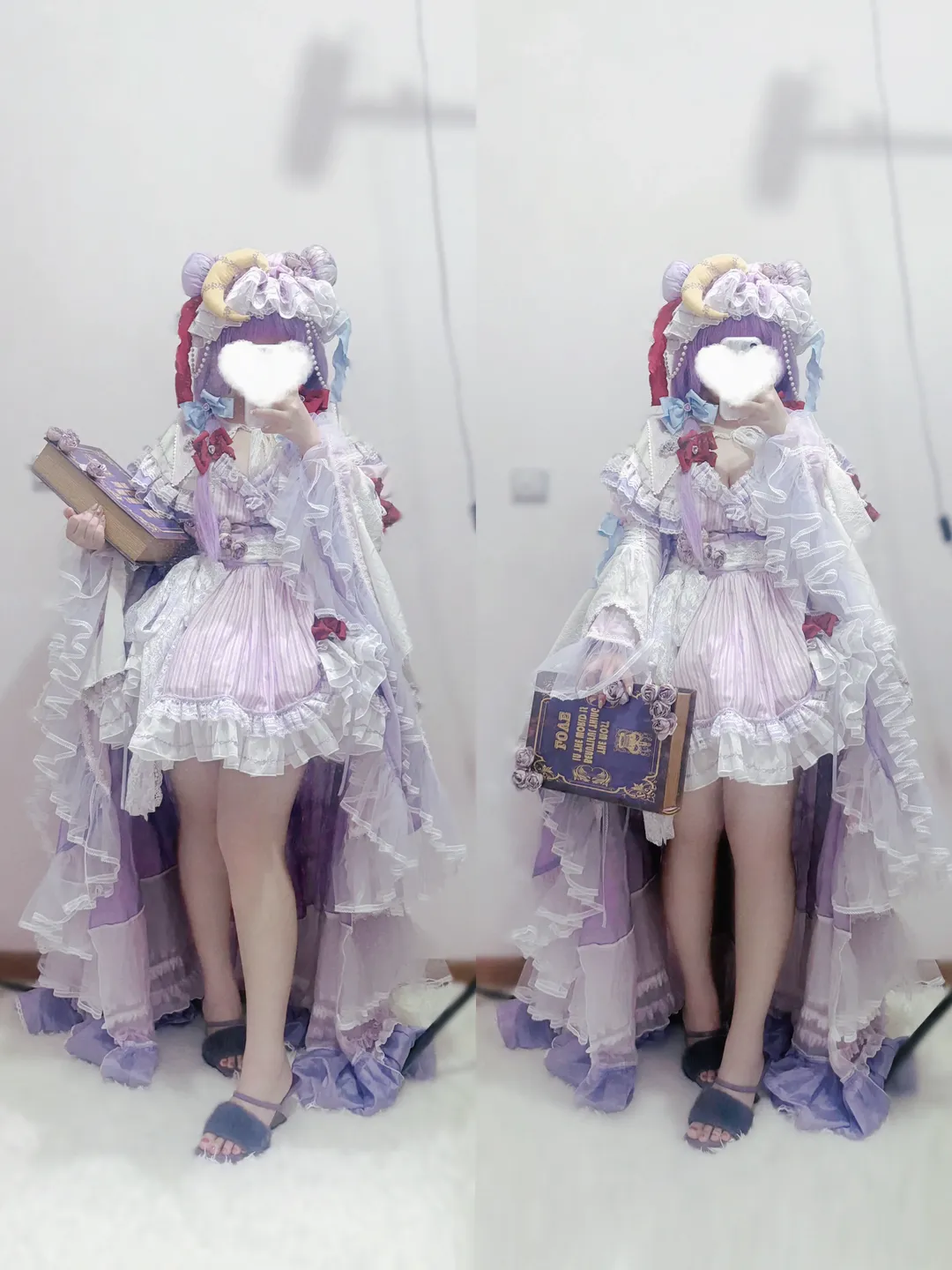 【帕秋莉诺蕾姬cos】东方project，这套魔法师洋装的两穿设计太巧妙了 - 第 1 张