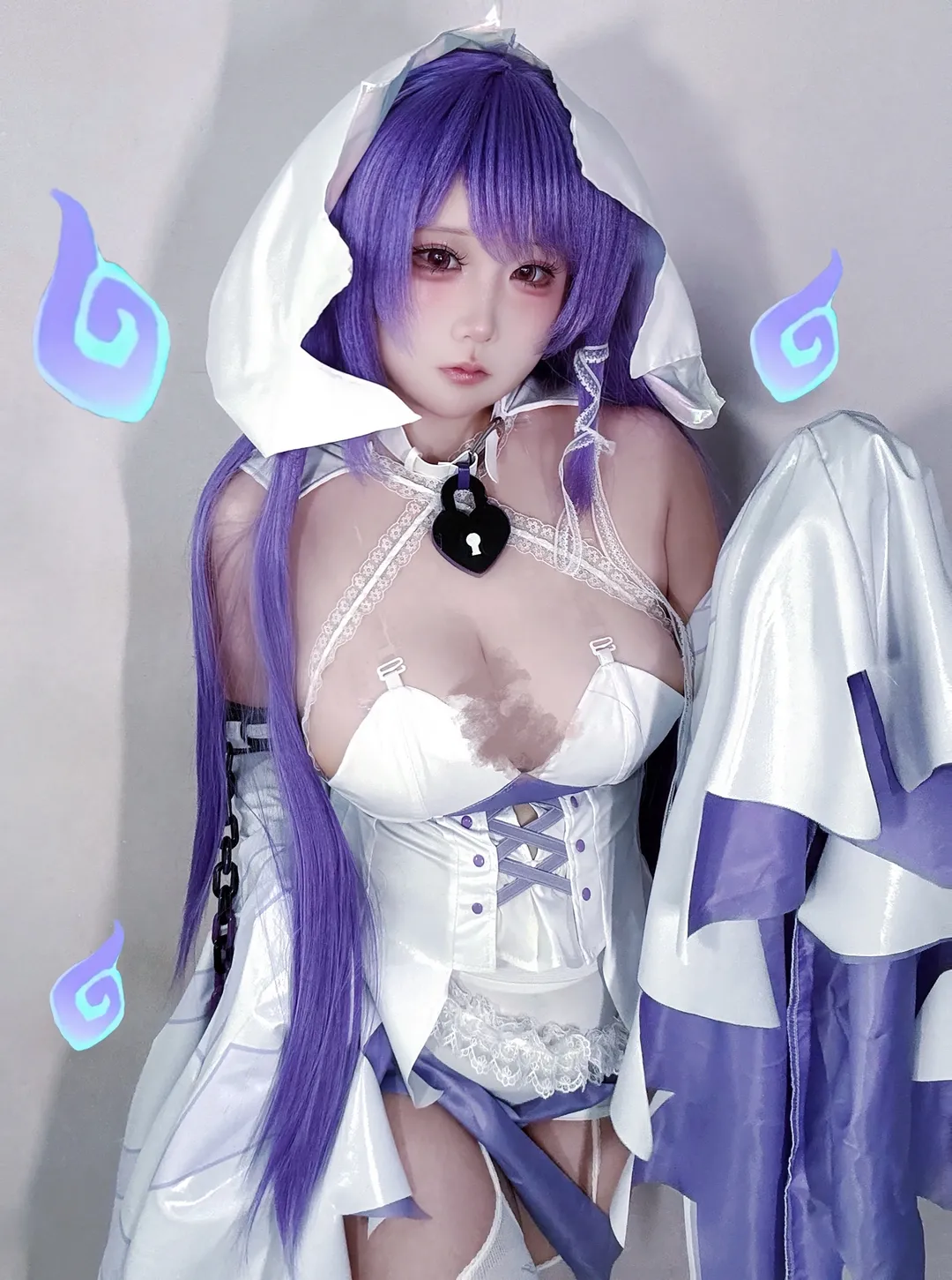 【幽靈瑪莉嘉cos】喵斯快跑的暗黑系紫發少女 - 第 3 張