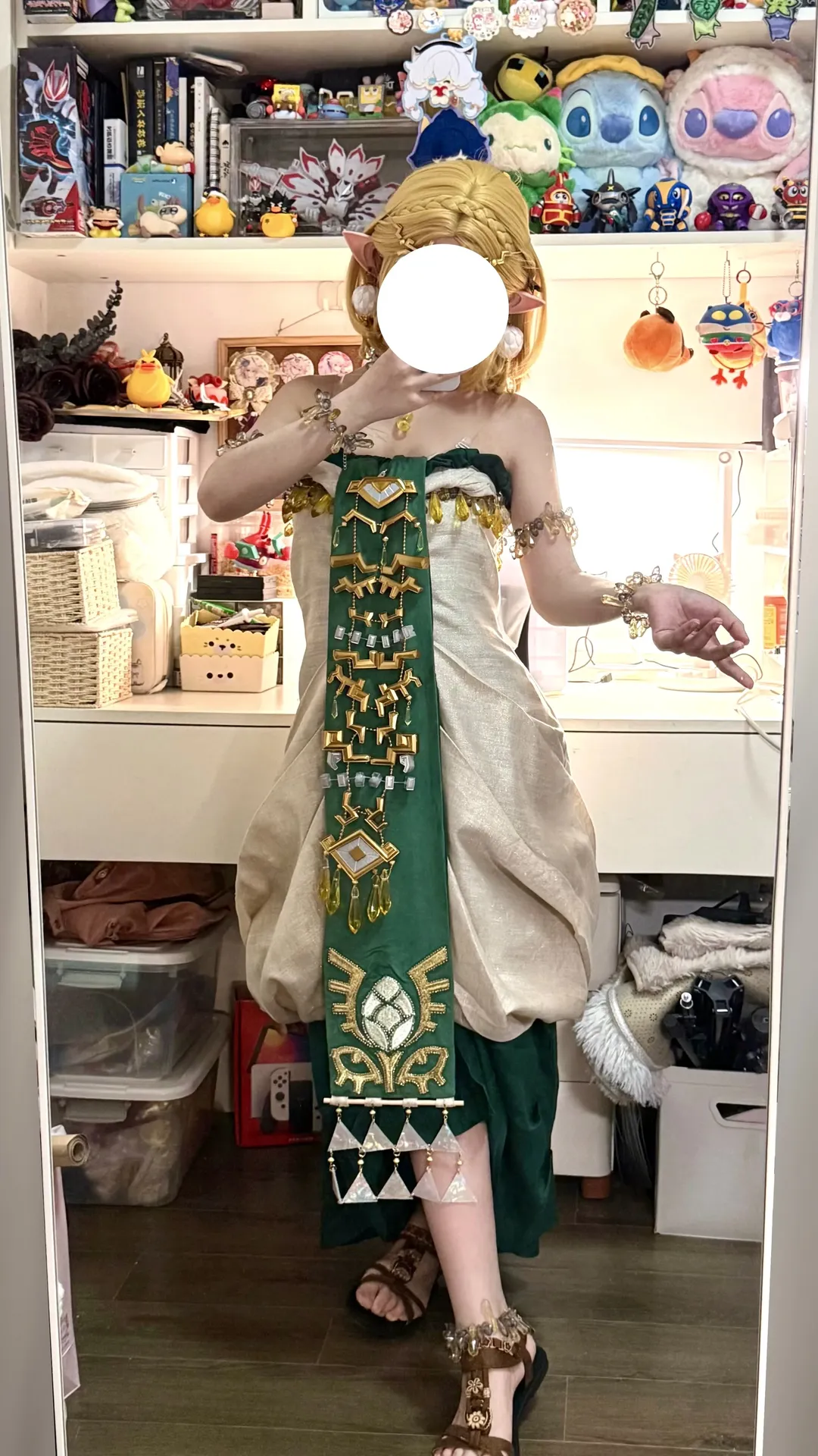 【塞尔达cos】塞尔达传说王国之泪试衣，配件真的有点扎人
