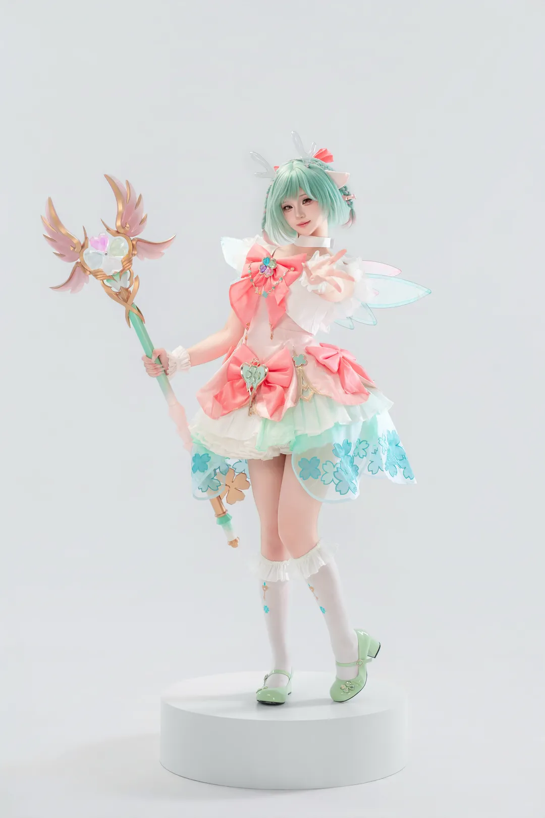 【瑶cos】王者荣耀时之祈愿的春日童话感，白丝呈现的轻盈姿态 - 第 6 张