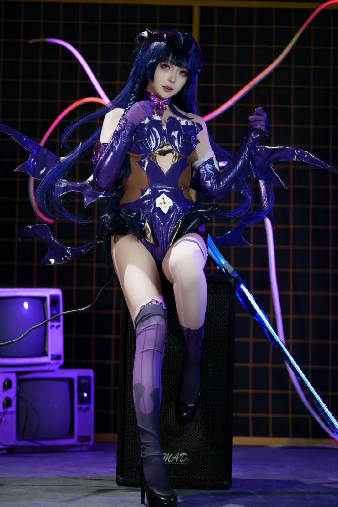【雷电芽衣cos】崩坏3赛博魅魔风，冷门皮的独特魅力 - 第 2 张