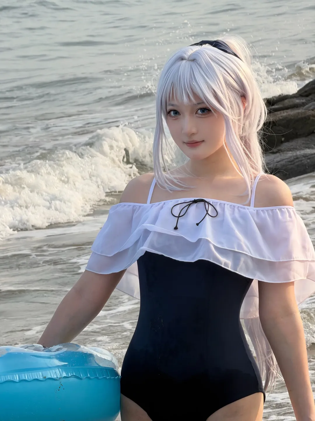 [Tsukiyuki Miyako cosplay] Ba Seaside cosplay Standard swimsuit shooting record - Image 2
