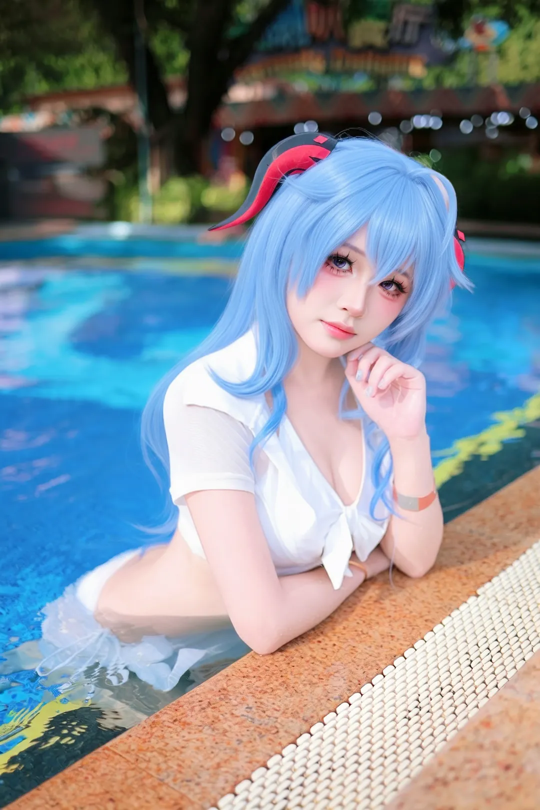 【甘雨cos】長隆水邊的泳裝外拍分享 - 第 1 張