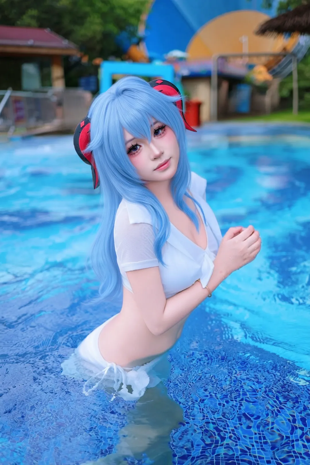 【甘雨cos】長隆水邊的泳裝外拍分享 - 第 2 張