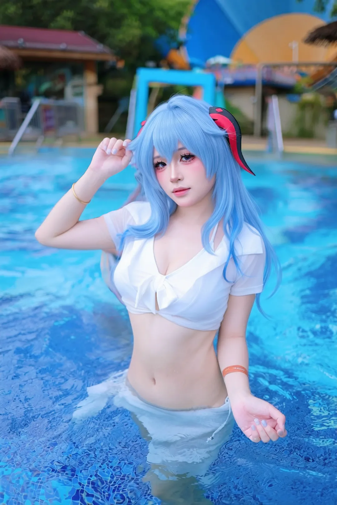 【甘雨cos】長隆水邊的泳裝外拍分享 - 第 3 張