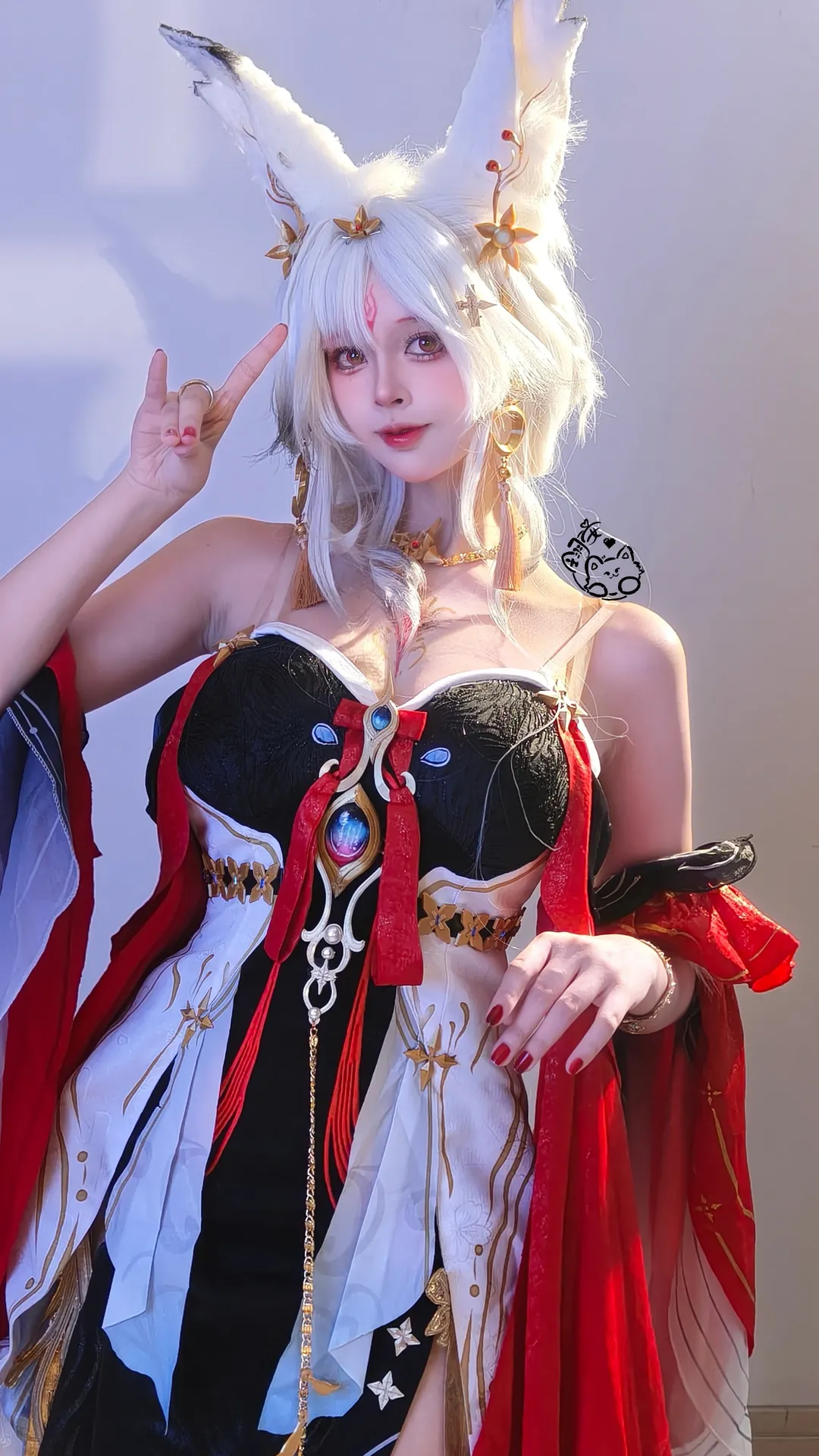 【心月狐cos】鸣潮白发狐耳造型的还原记录 - 第 1 张