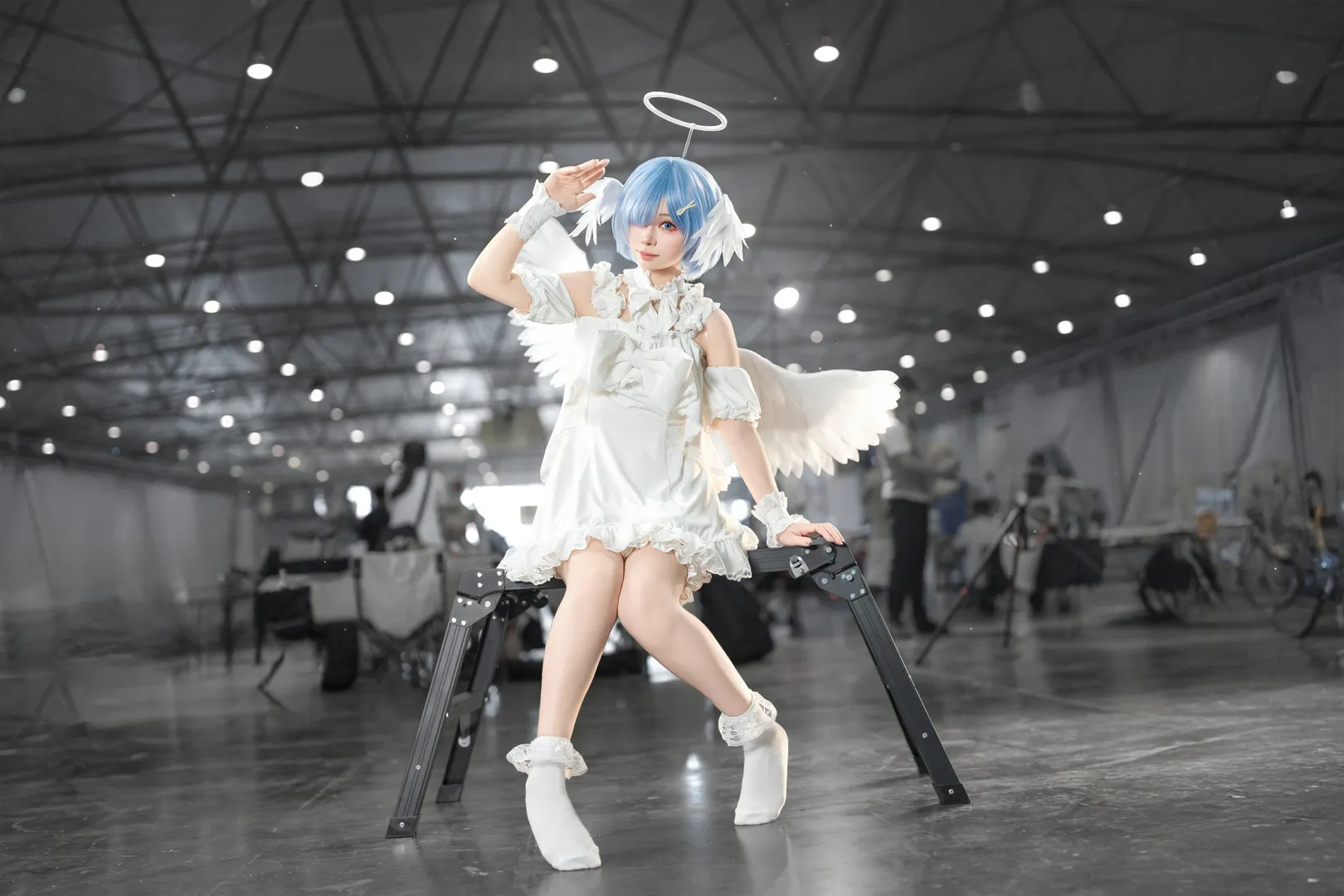 【蕾姆cos】漫展里的白色天使，Re:从零开始的异世界生活 - 第 3 张