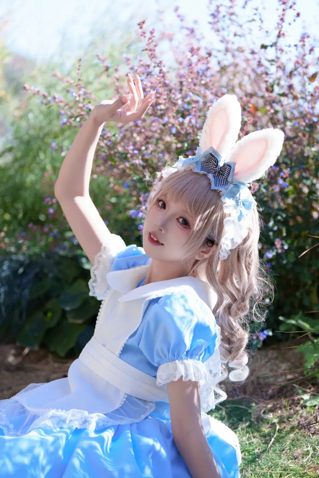 蓝白Lolita兔耳旅拍日记 - 第 4 张