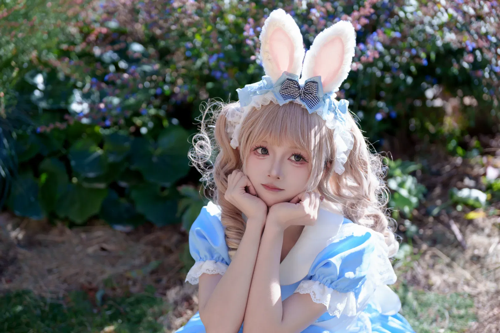 蓝白Lolita兔耳旅拍日记 - 第 5 张