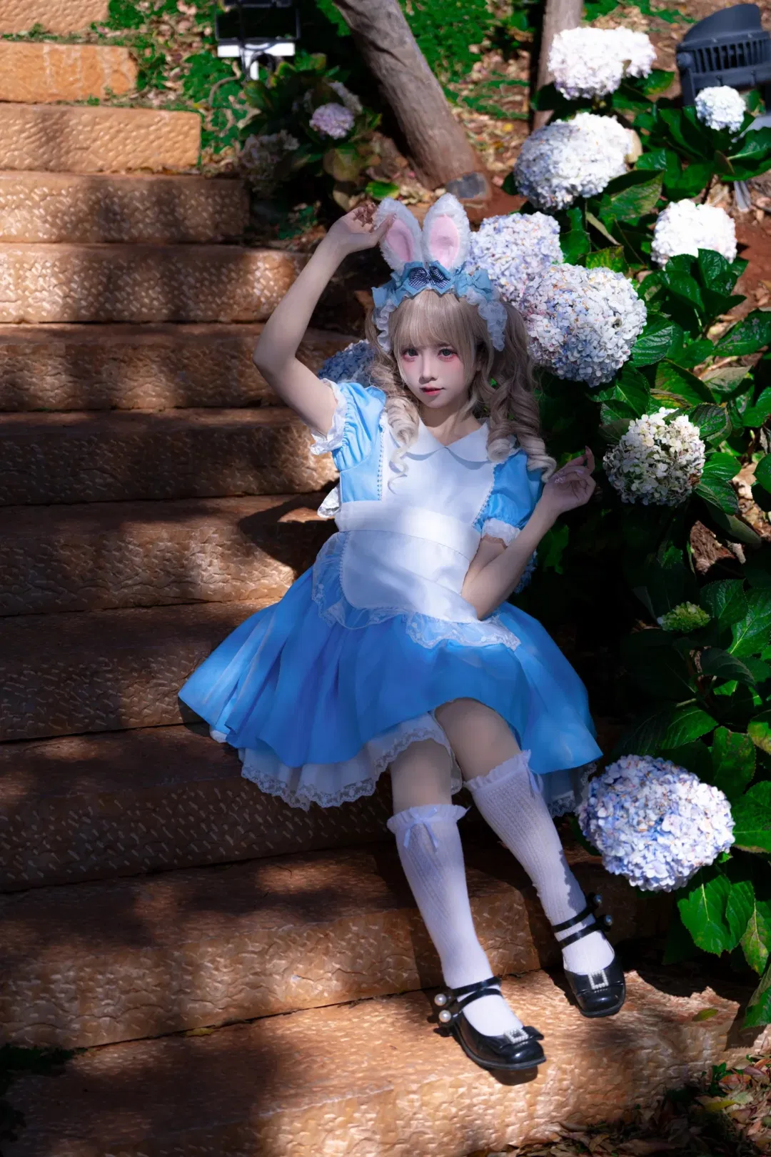 蓝白Lolita兔耳旅拍日记 - 第 8 张