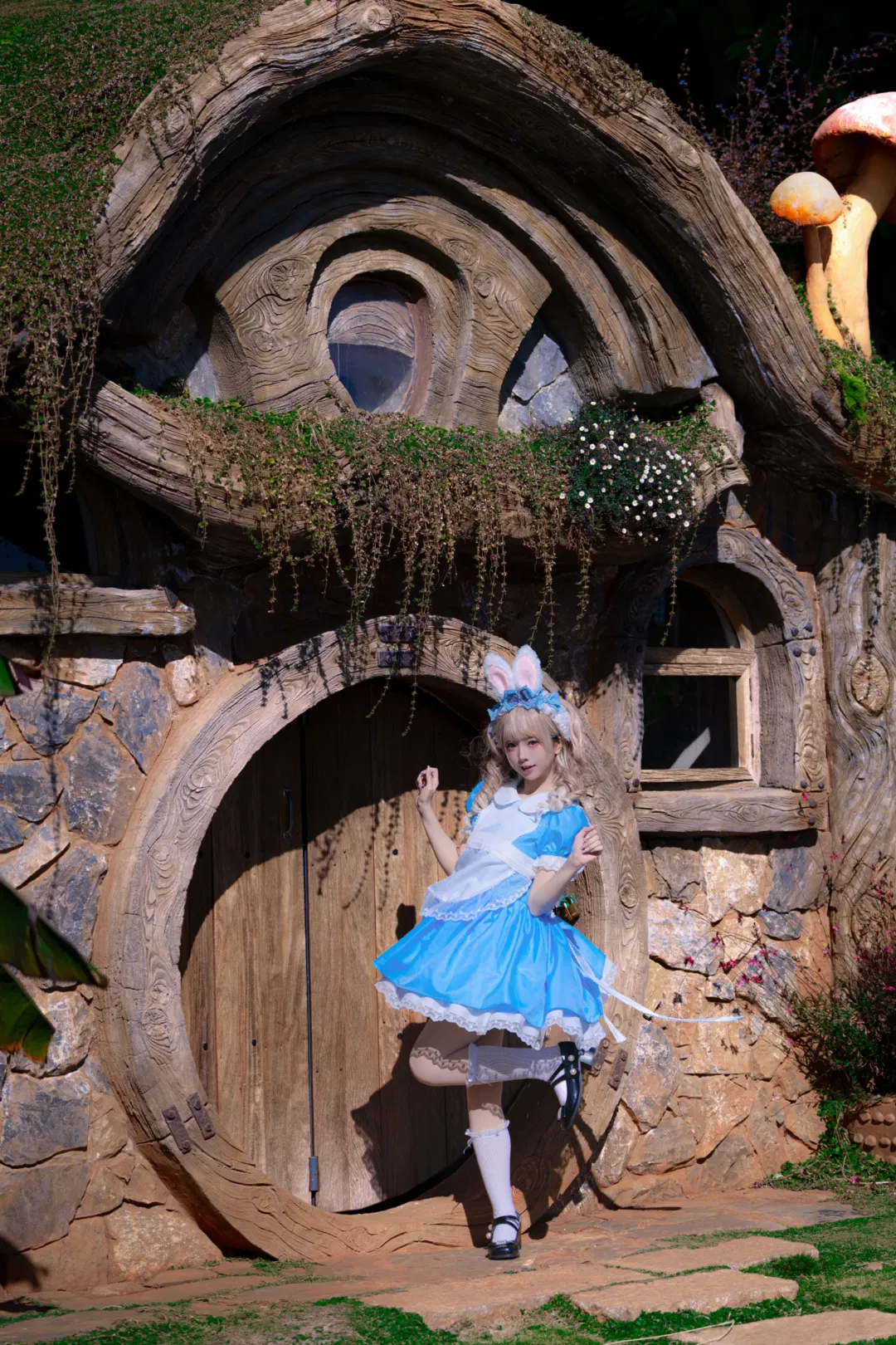 蓝白Lolita兔耳旅拍日记 - 第 9 张