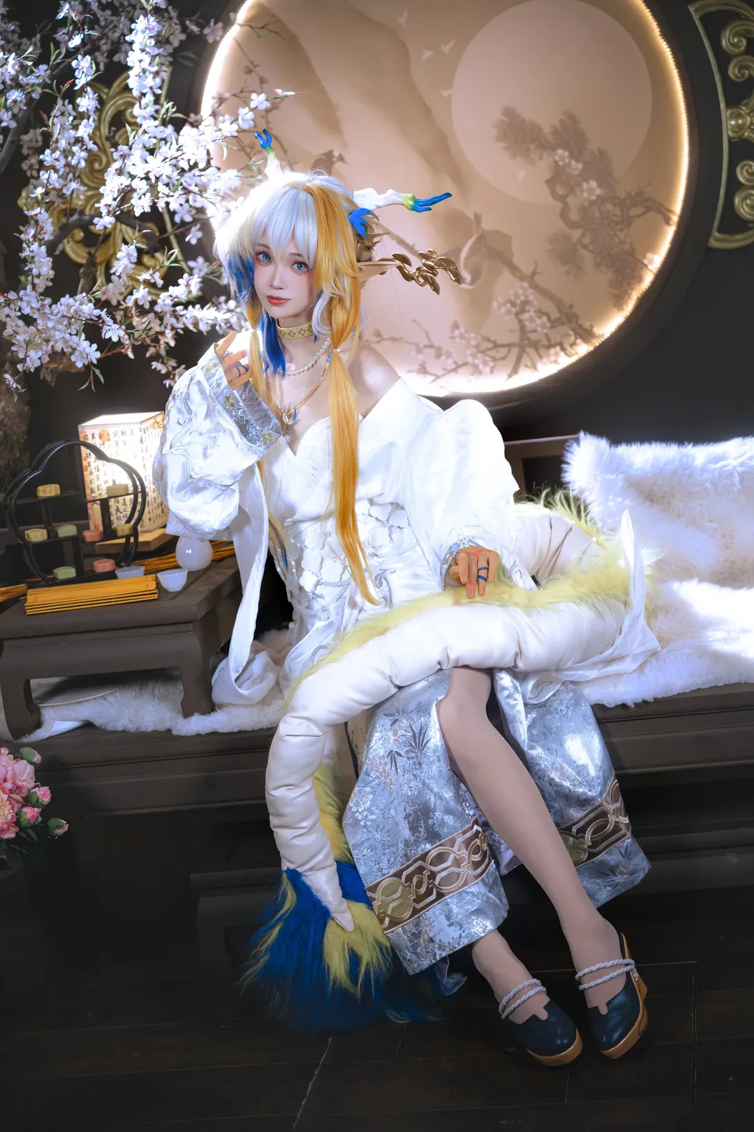 【黍cos】明日方舟冰纹玉釉造型的古典奇幻演绎 - 第 1 张