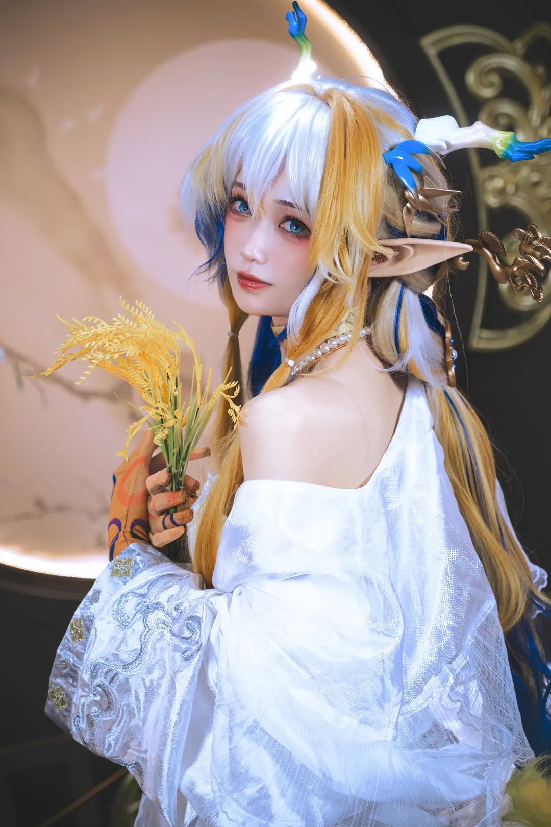 【黍cos】明日方舟冰纹玉釉造型的古典奇幻演绎 - 第 3 张