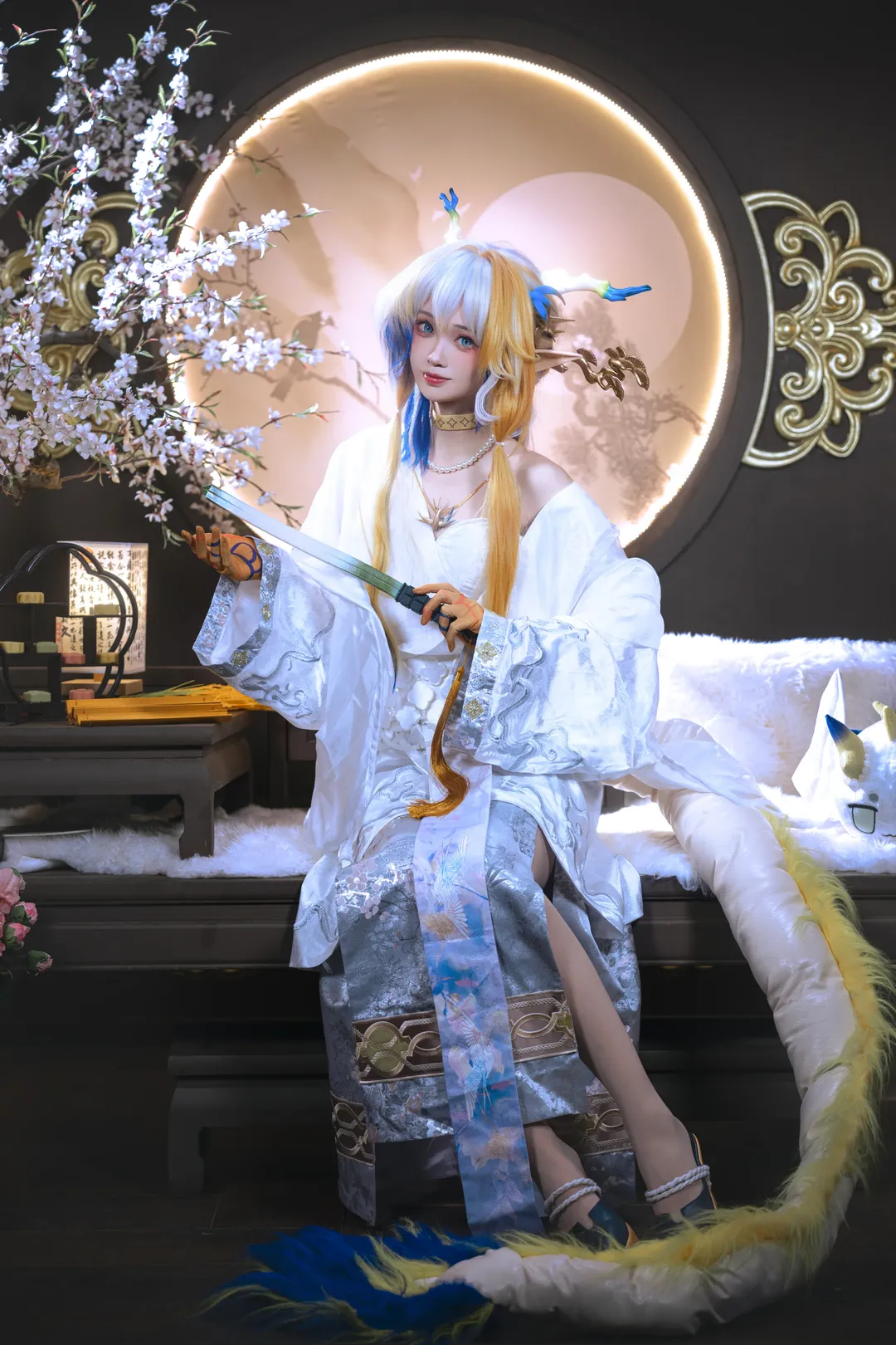 【黍cos】明日方舟冰纹玉釉造型的古典奇幻演绎 - 第 8 张