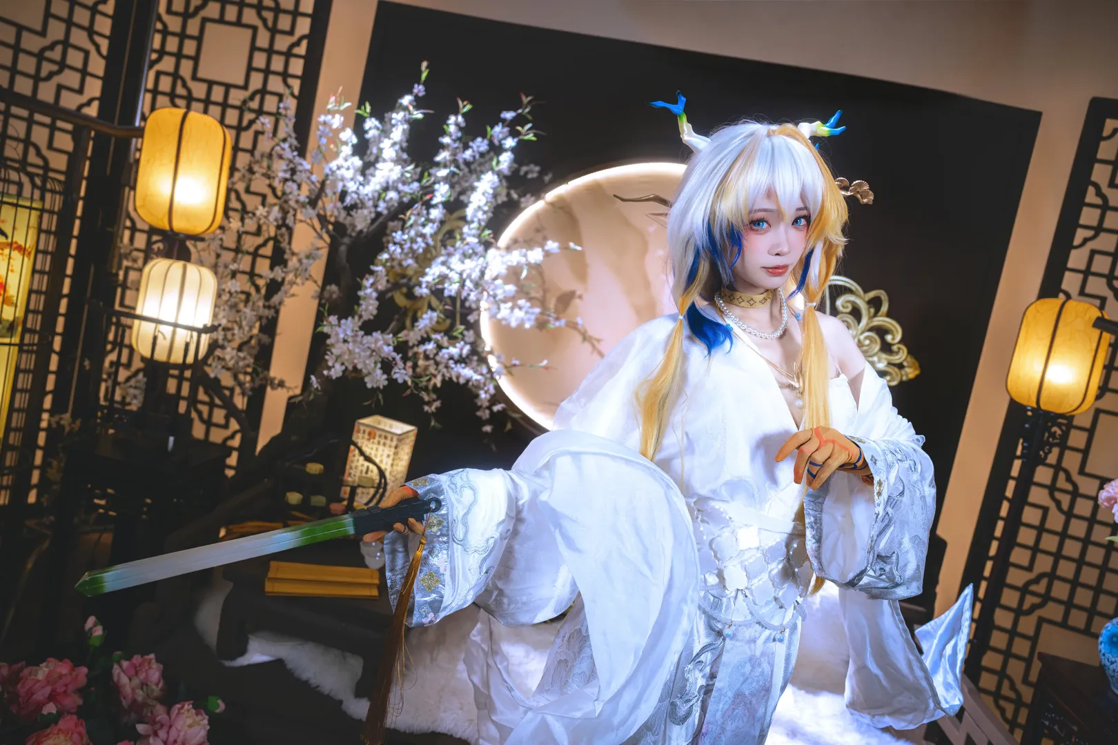 【黍cos】明日方舟冰纹玉釉造型的古典奇幻演绎 - 第 9 张