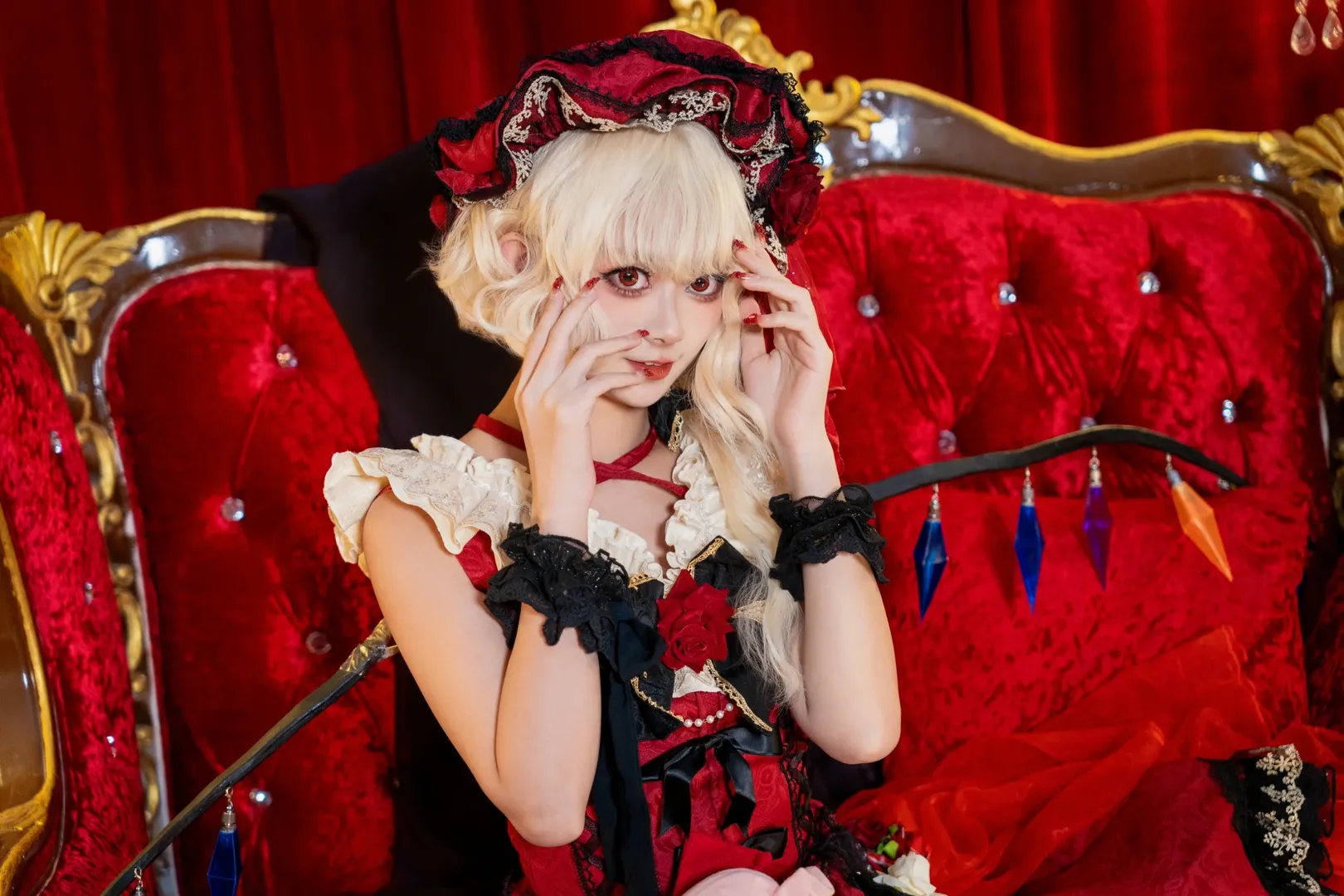 【芙兰朵露cos】东方project的恶魔妹妹，是不是好孩子呢？ - 第 11 张