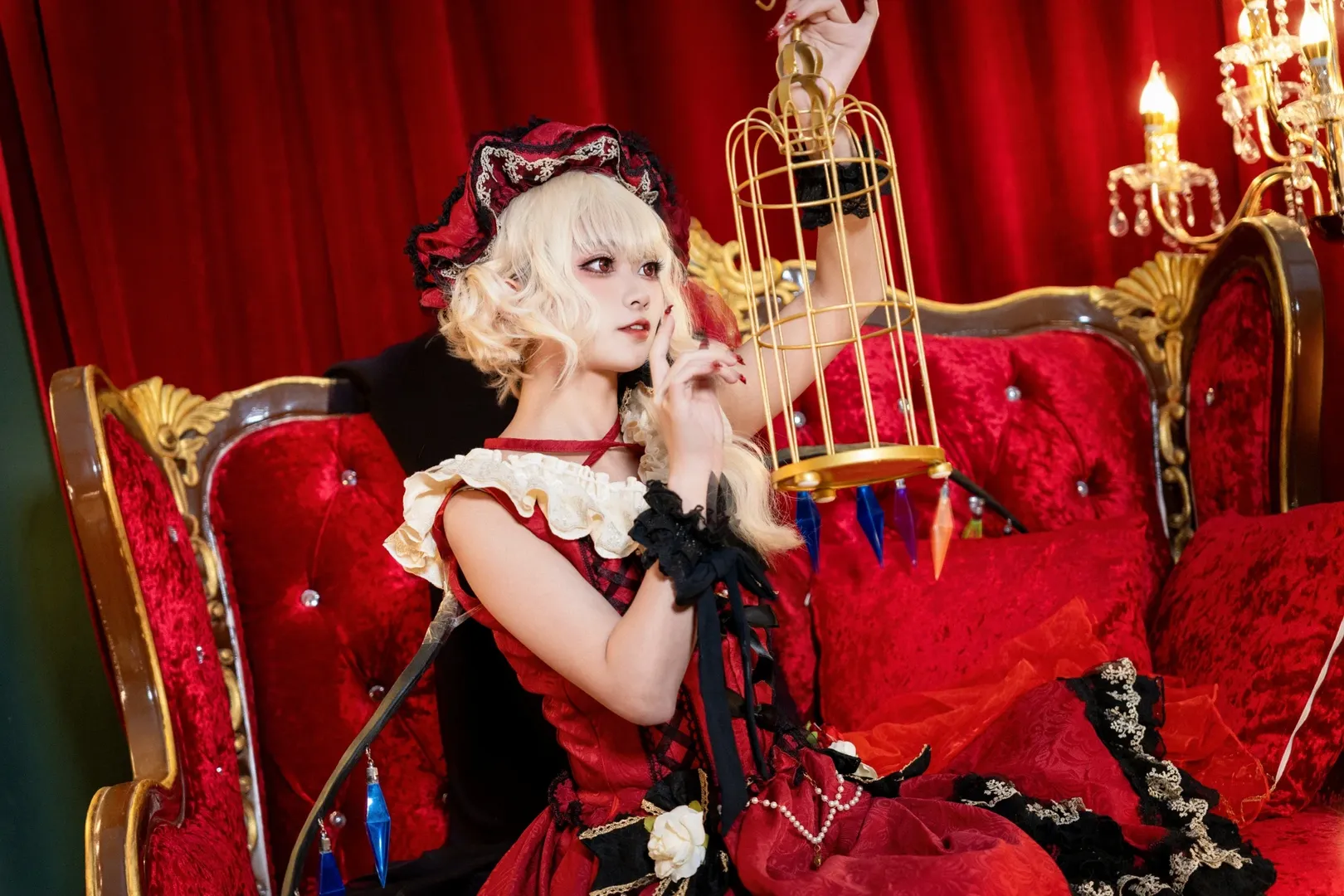 【芙兰朵露cos】东方project的恶魔妹妹，是不是好孩子呢？ - 第 12 张