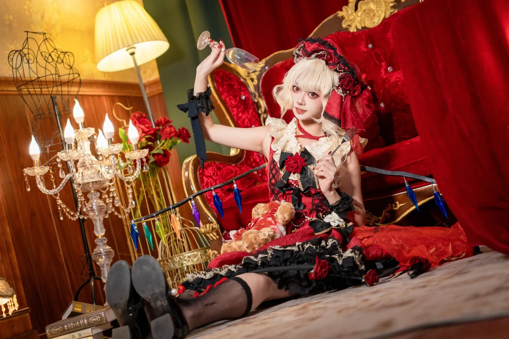 【芙兰朵露cos】东方project的恶魔妹妹，是不是好孩子呢？ - 第 8 张