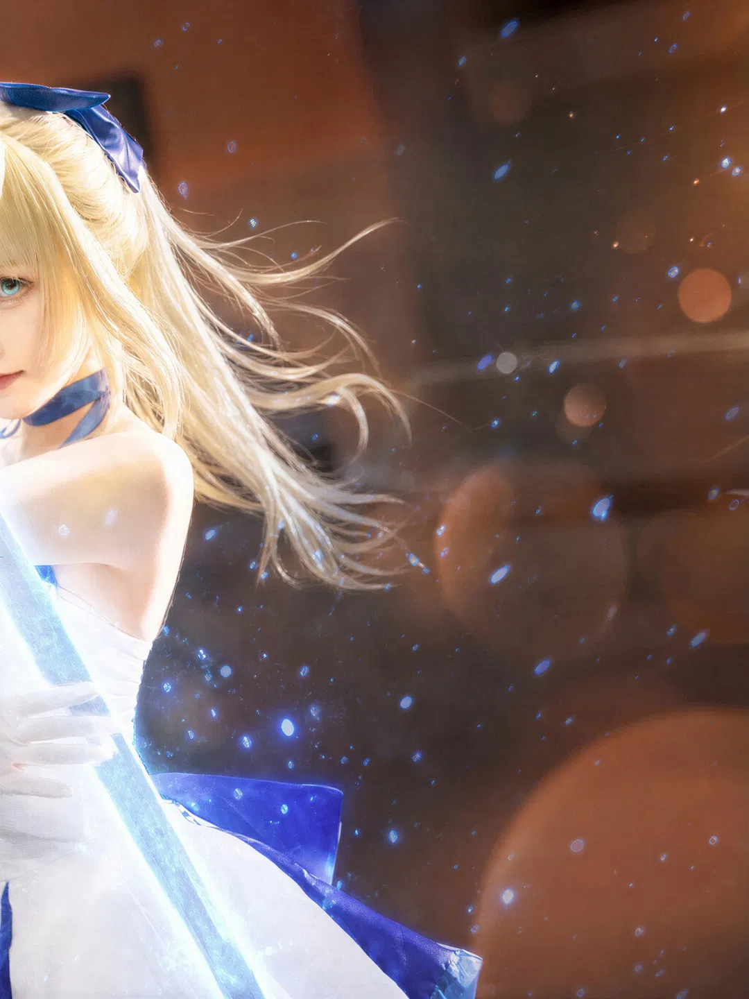 【Saber cos】FGO萤火虫D3场照，特效拉满的骑士王 - 第 2 张