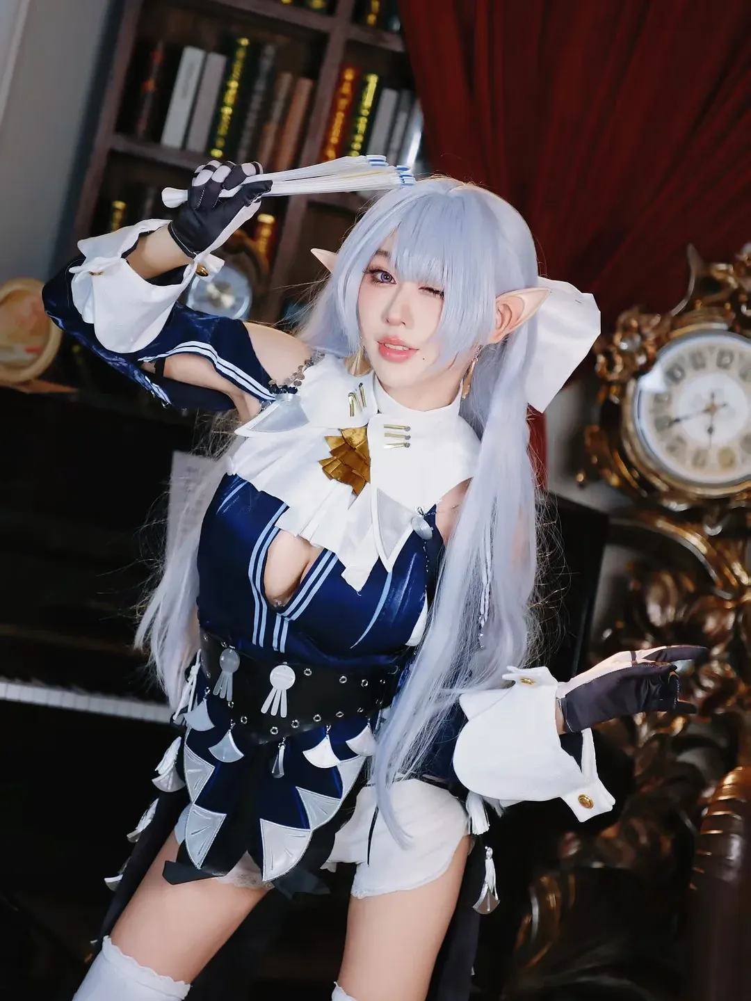 【维琳娜cos】绝区零复古书房里的优雅贵族 - 第 10 张