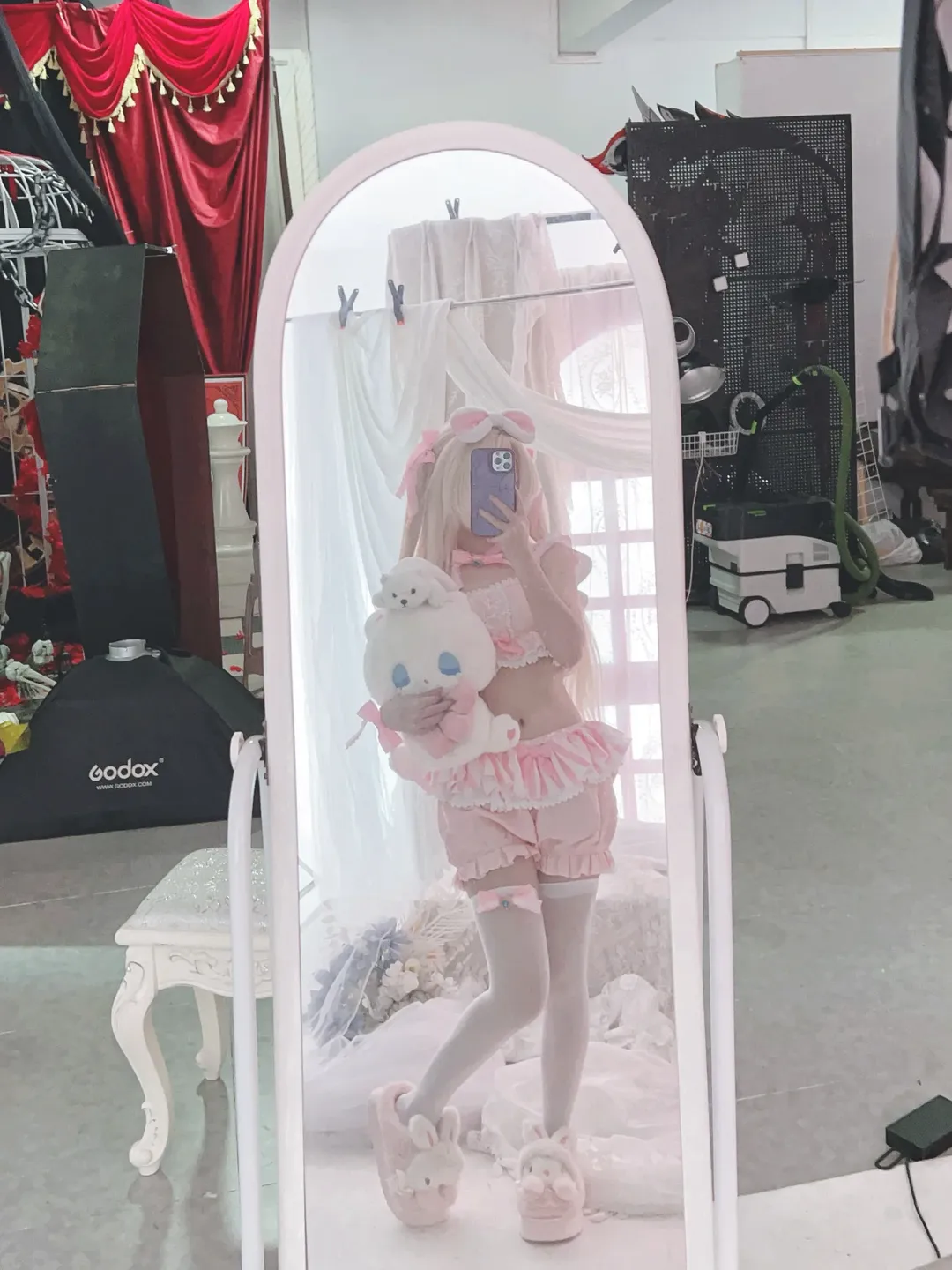 【伊莉雅cos】魔法少女伊莉雅的粉色睡衣拍摄记录 - 第 3 张