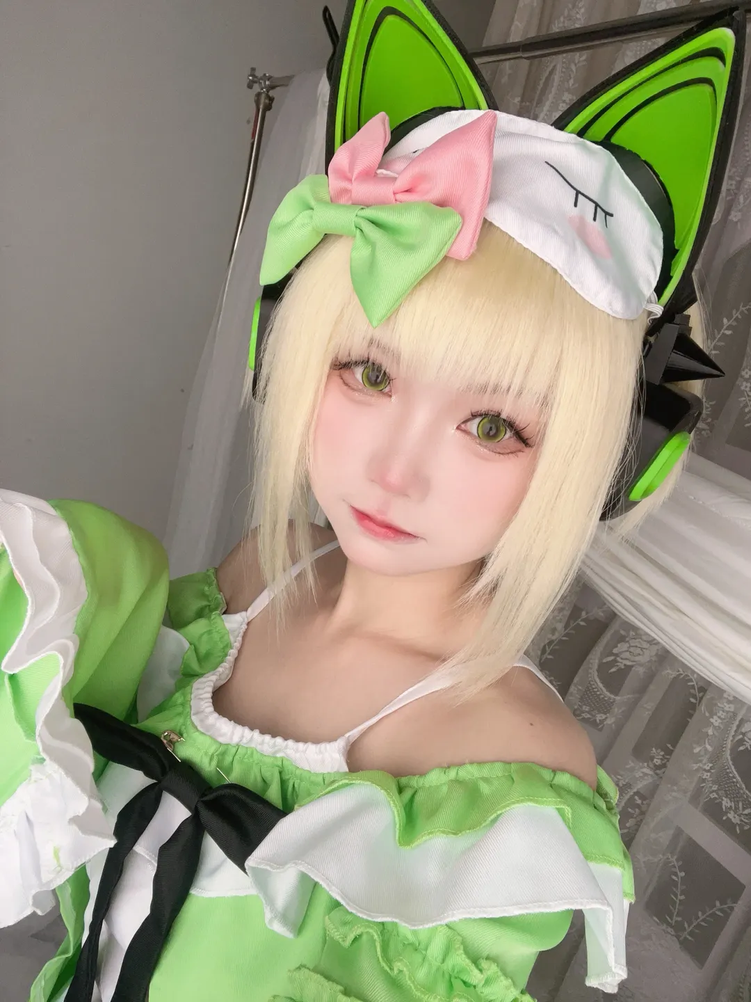 【才羽綠cos】蔚藍檔案小綠的試妝記錄 - 第 1 張