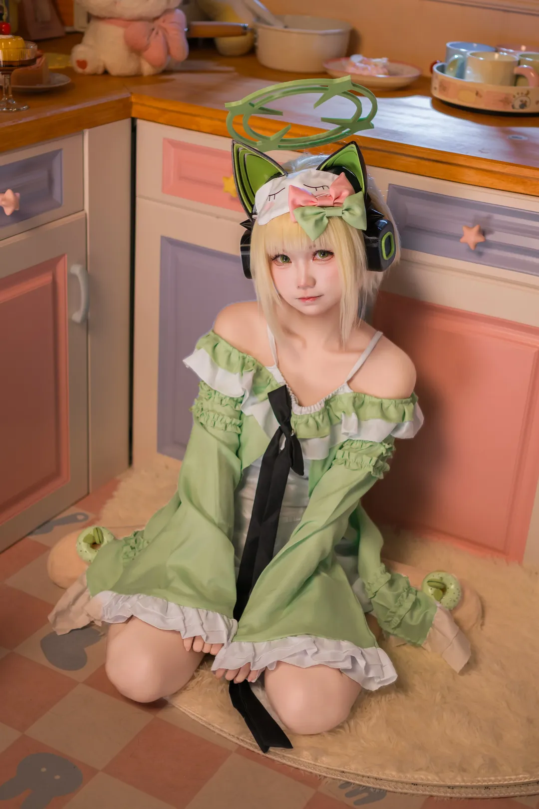 【才羽綠cos】蔚藍檔案遊戲開發部的電玩少女 - 第 5 張