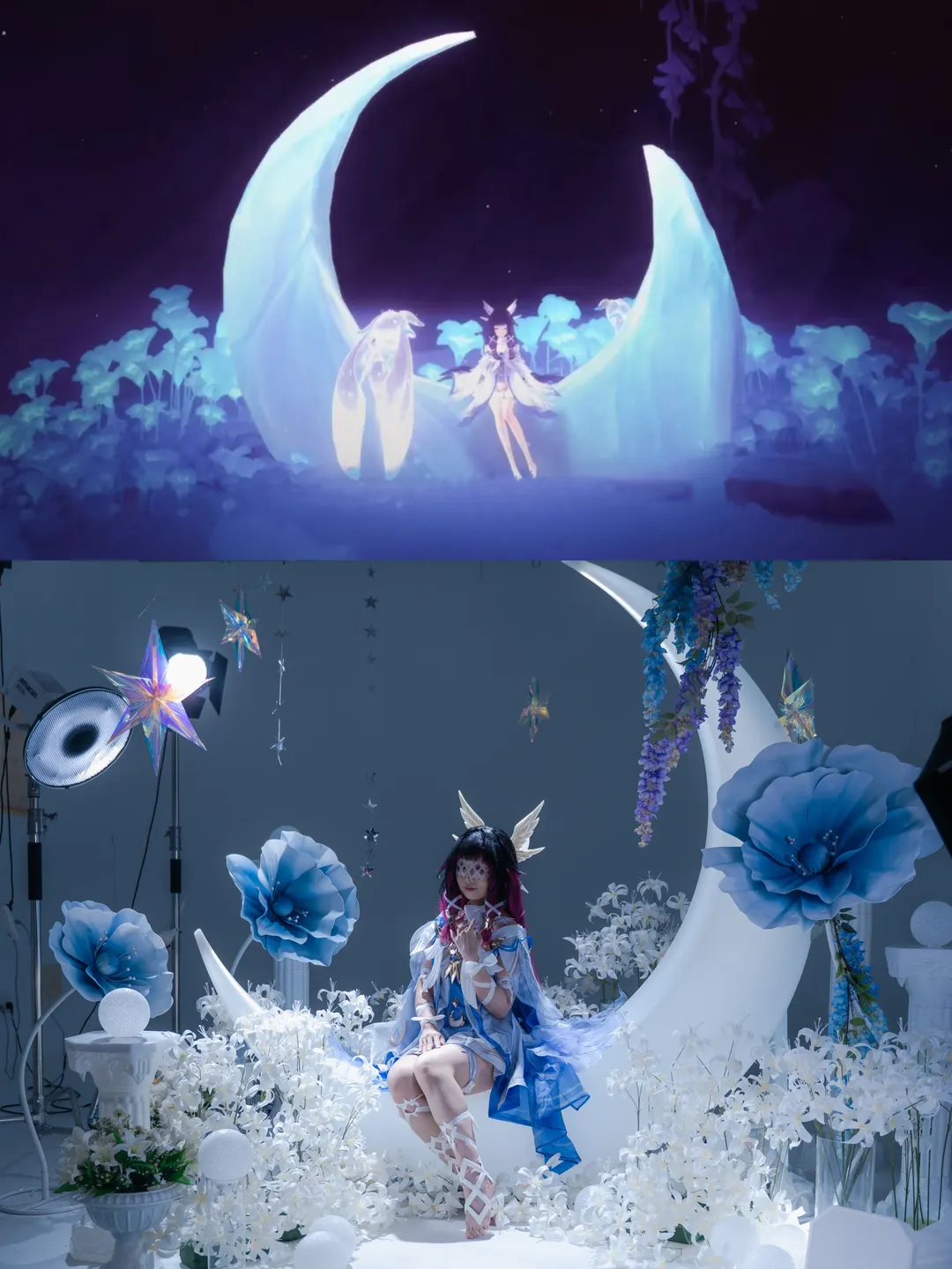 【哥伦比娅cos】原神少女的银月之庭还原记 - 第 1 张