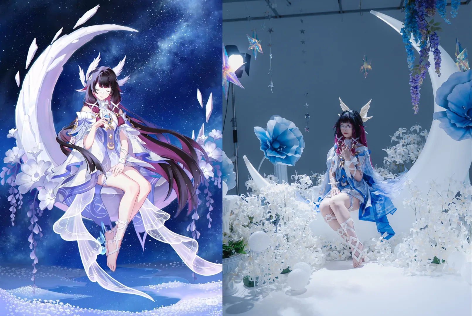 【哥伦比娅cos】原神少女的银月之庭还原记 - 第 3 张