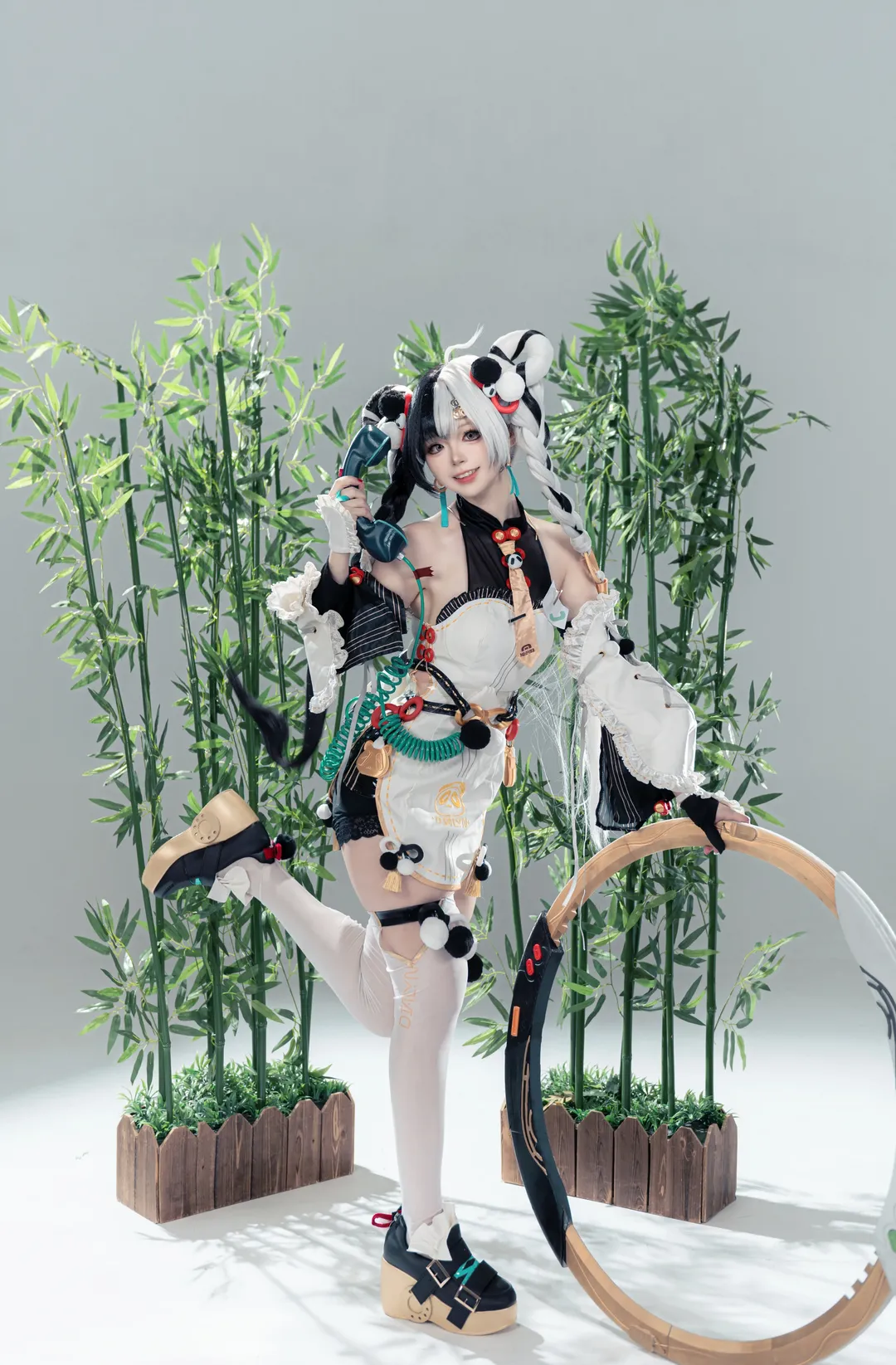 【琉音cos】绝区零中华娘造型与巨型圆环道具 - 第 2 张
