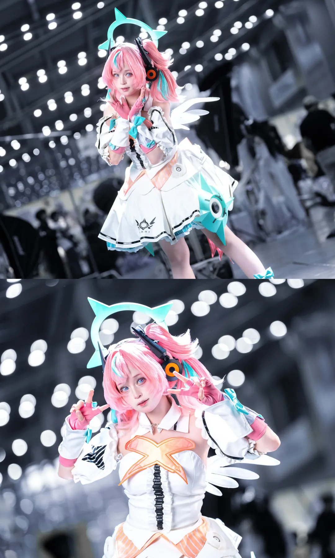 【妄想天使爱芮cos】绝区零里的白色机娘 - 第 4 张
