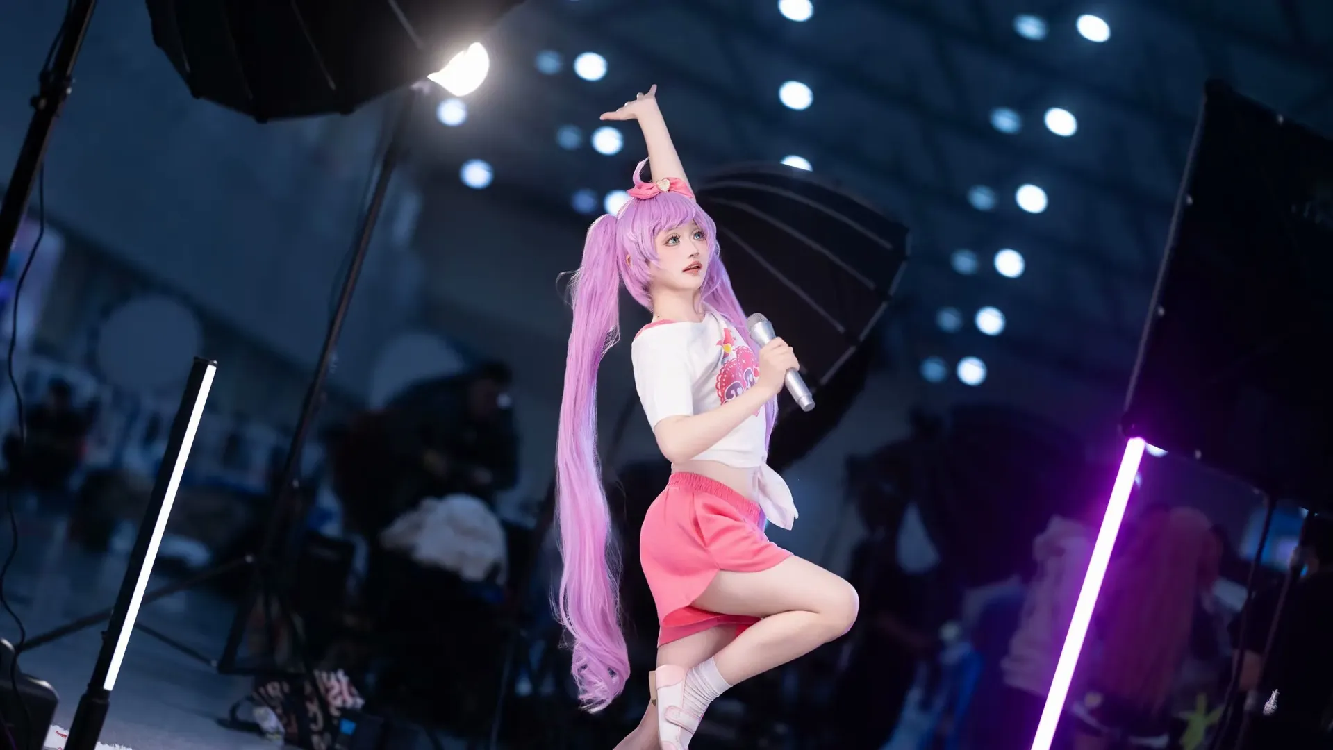 【真中啦啦cos】小偶像训练服站姿动作参考分享 - 第 3 张