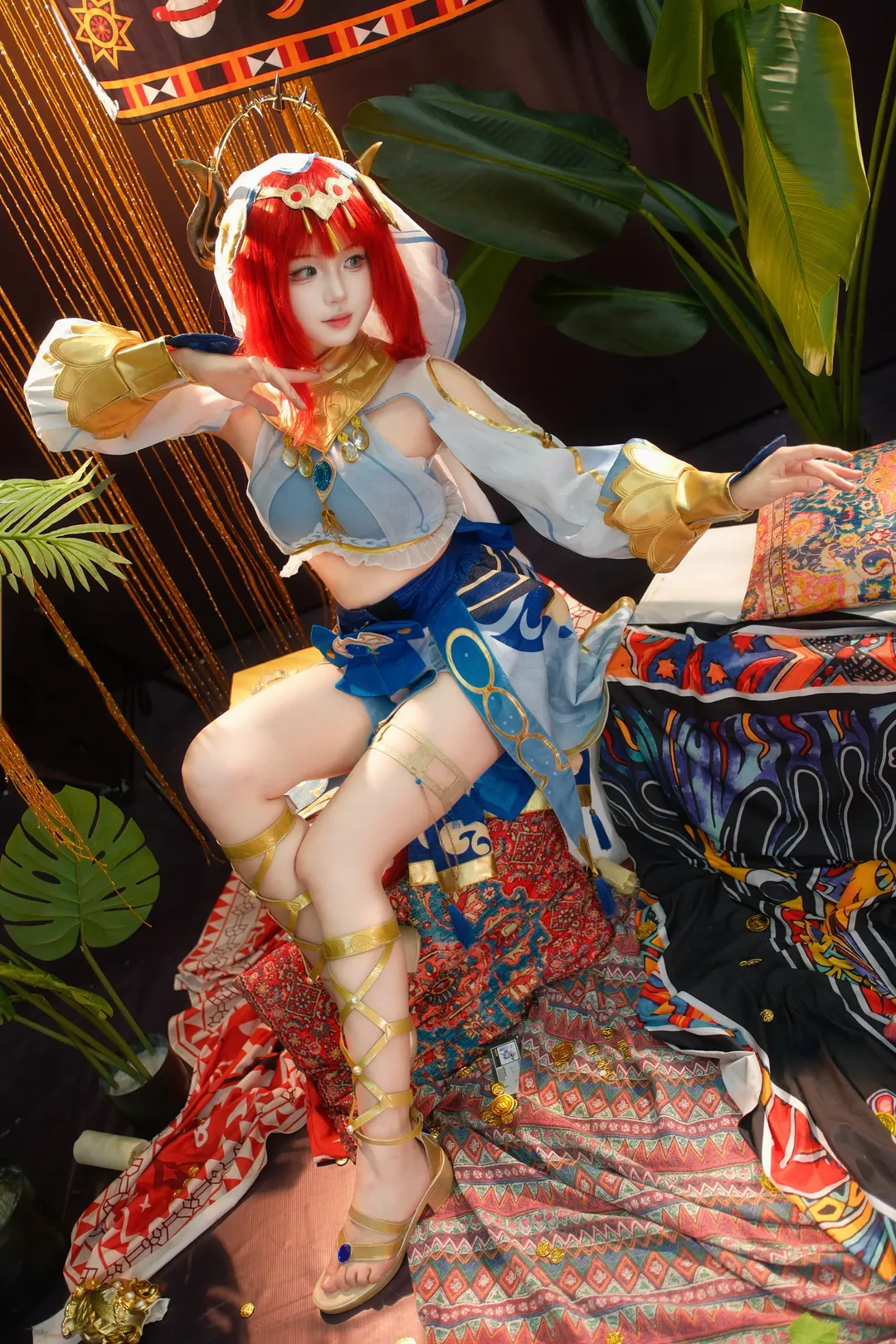 【妮露cos】原神異域舞娘的裙襬與旋轉光影 - 第 3 張