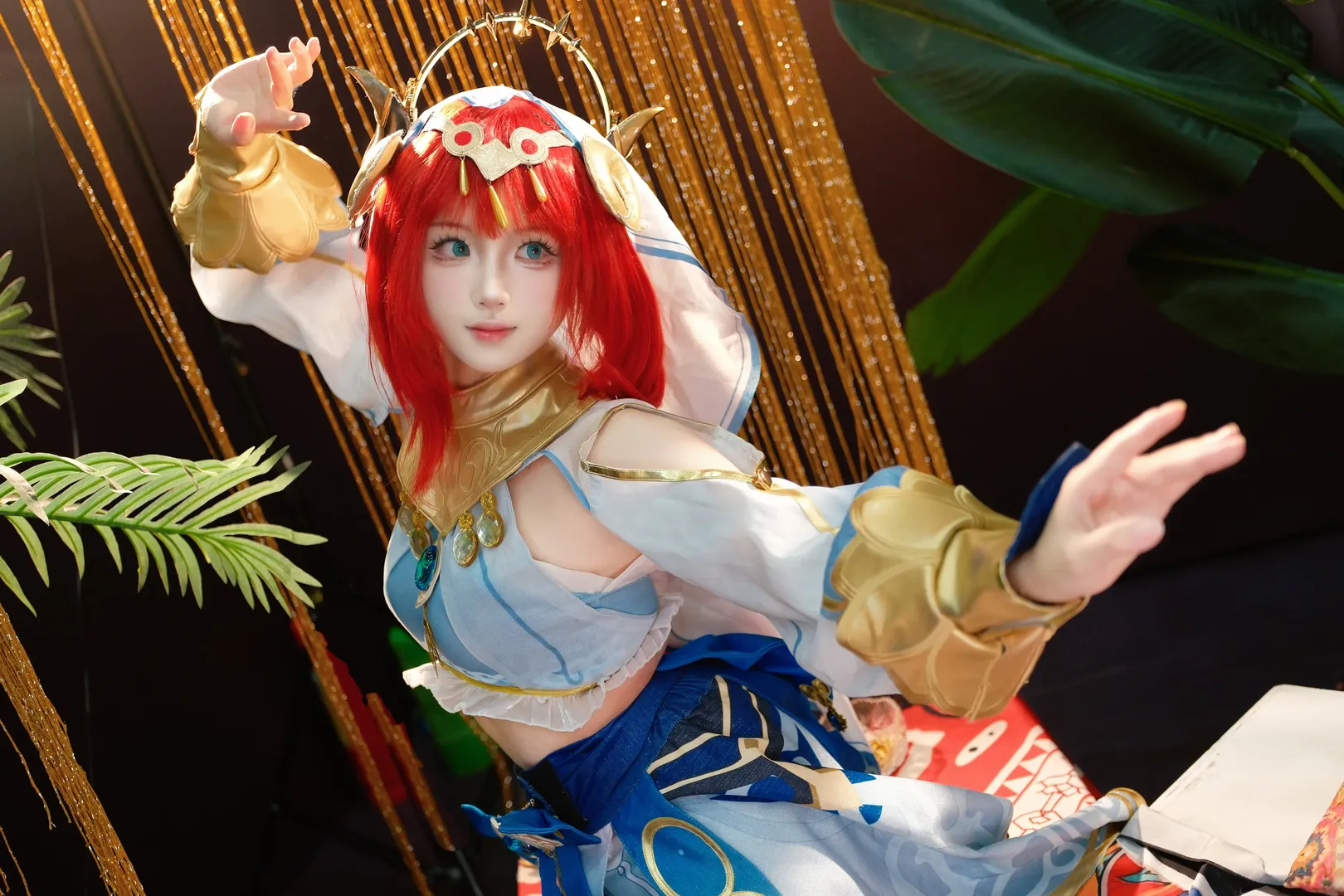 【妮露cos】原神異域舞娘的裙襬與旋轉光影 - 第 4 張