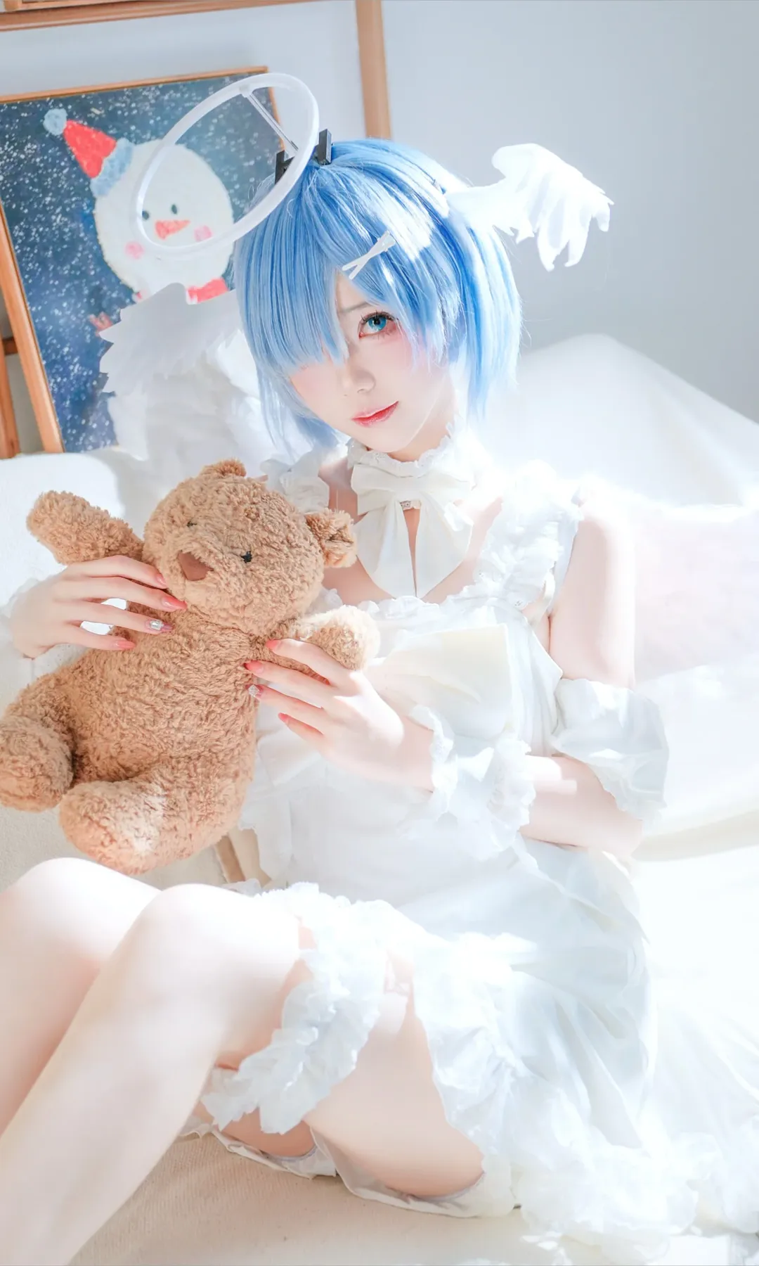 【蕾姆cos】Re:从零开始的异世界生活 纯白天使造型分享 - 第 1 张