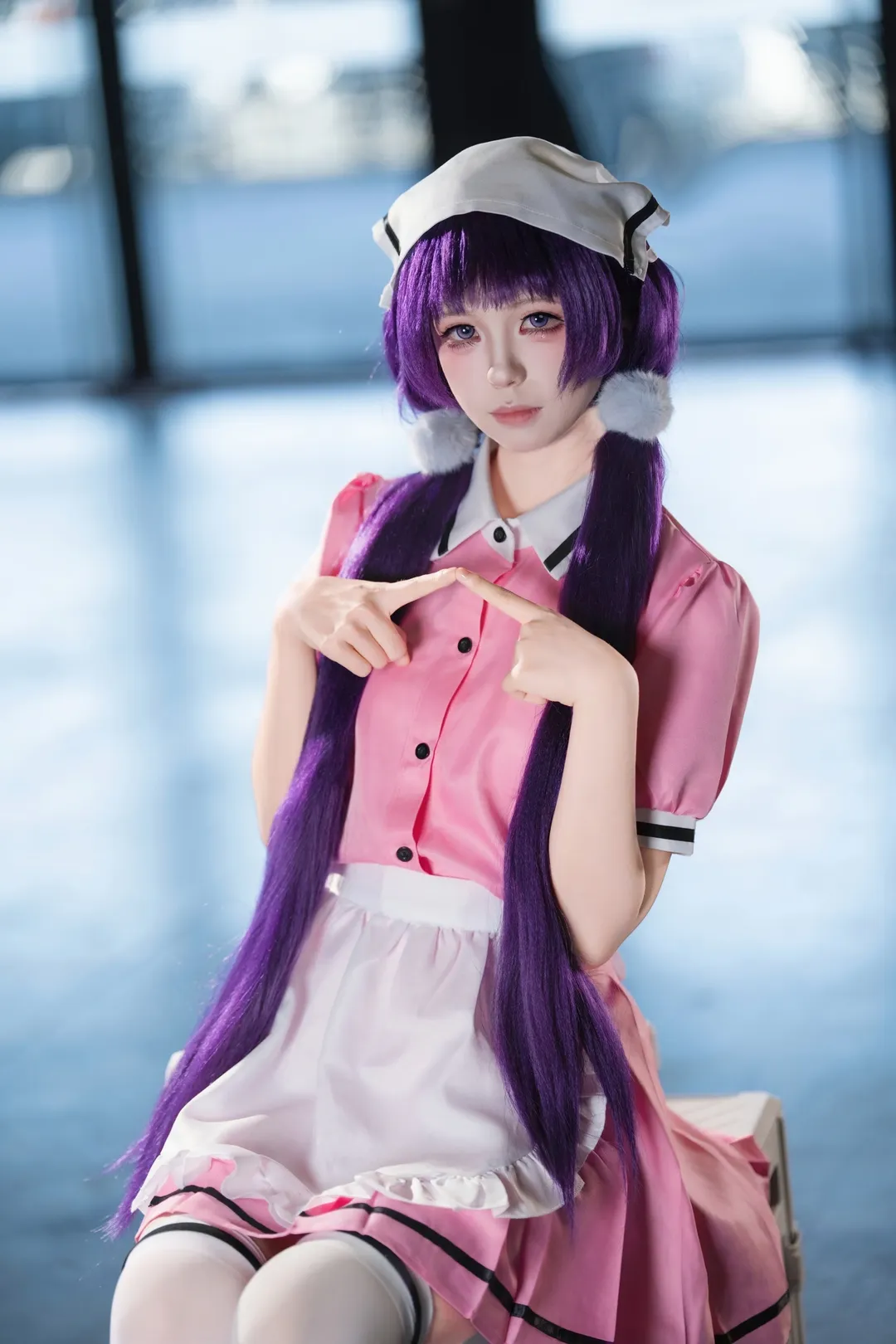 【樱之宫莓香cos】Blend·S属性咖啡厅的粉裙工作日常 - 第 4 张