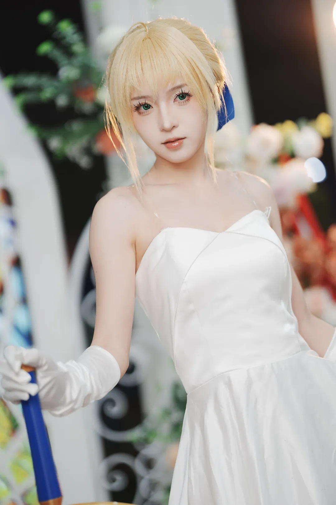 【SABER cos】BW漫展白裙造型，佳能M5的FL2原图直出记录 - 第 5 张
