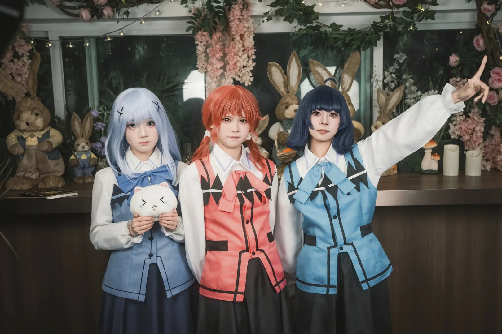 【点兔cos】智乃、麻耶、奈津惠与冬优的复古兔子茶会团片 - 第 3 张