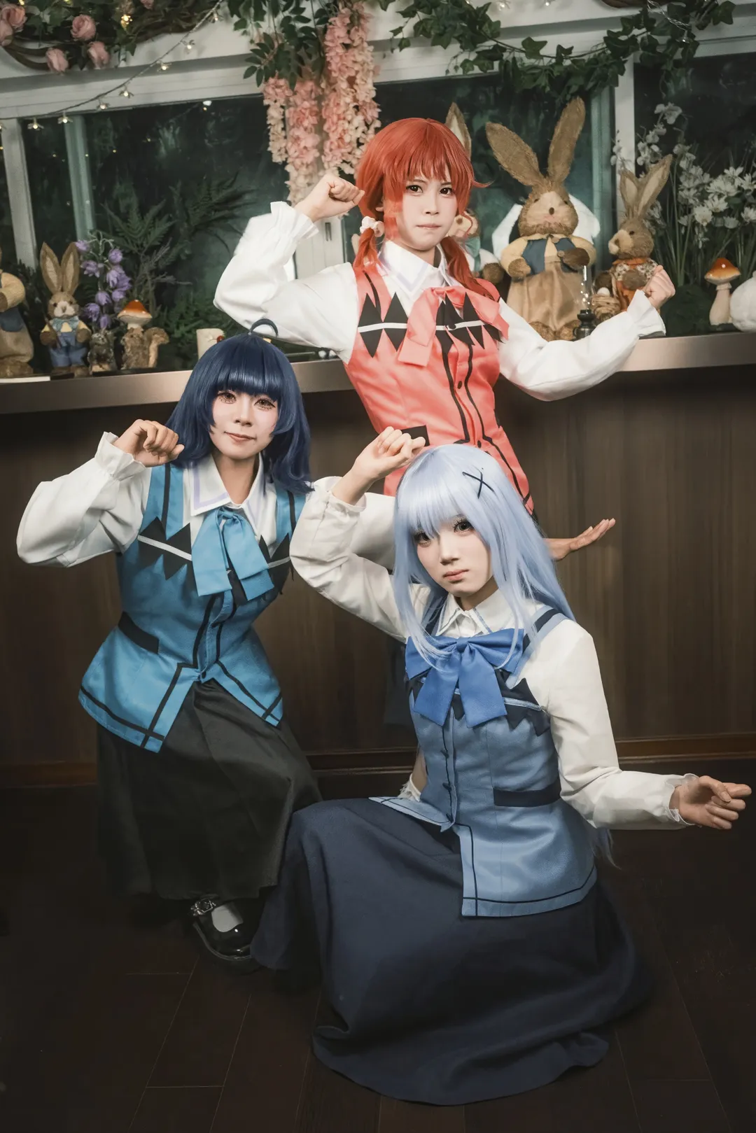 【点兔cos】智乃、麻耶、奈津惠与冬优的复古兔子茶会团片 - 第 5 张