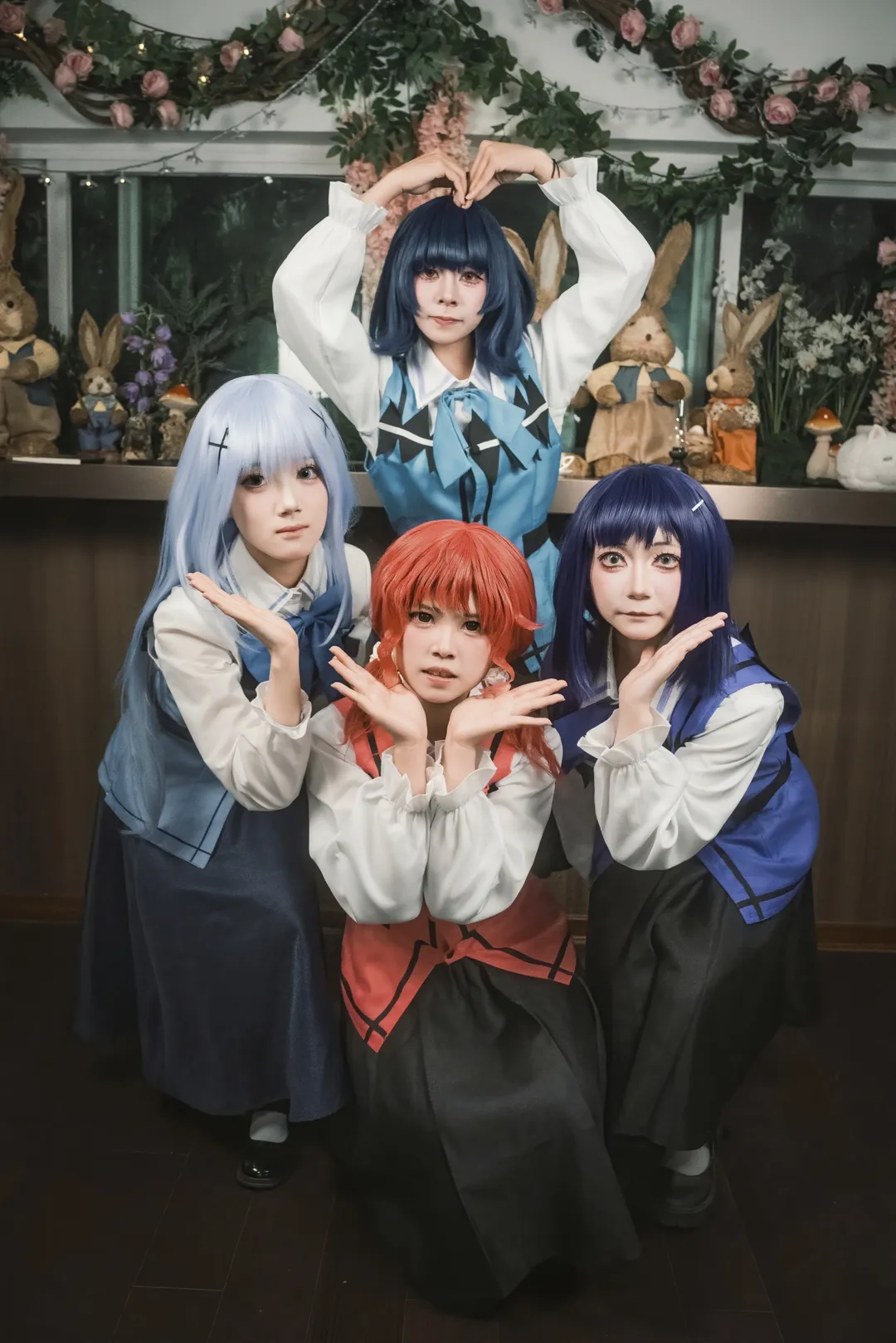 【点兔cos】智乃、麻耶、奈津惠与冬优的复古兔子茶会团片 - 第 6 张