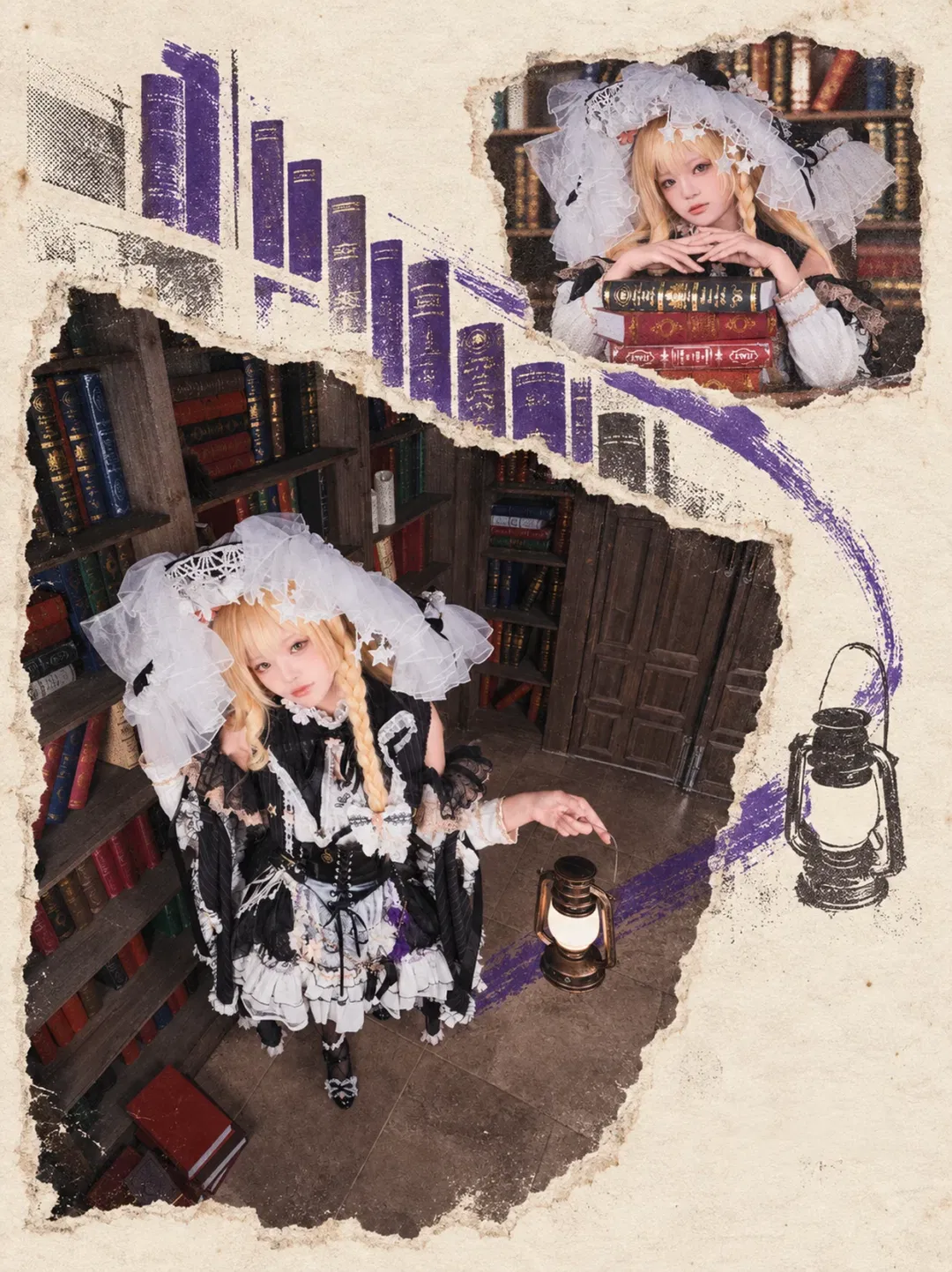 【霧雨魔理沙cos】東方project魔法圖書館的深夜探訪 - 第 1 張