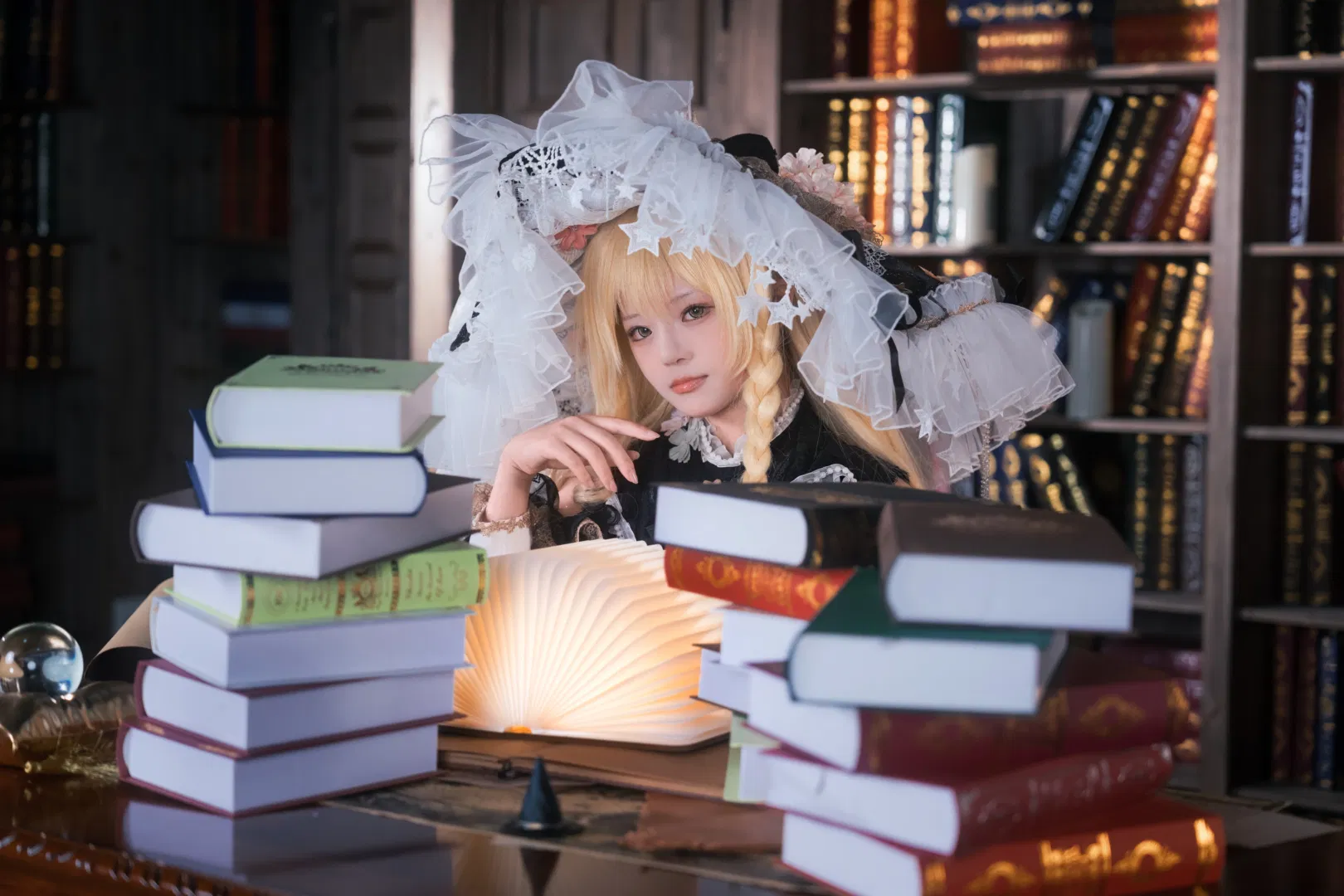 【霧雨魔理沙cos】東方project魔法圖書館的深夜探訪 - 第 5 張