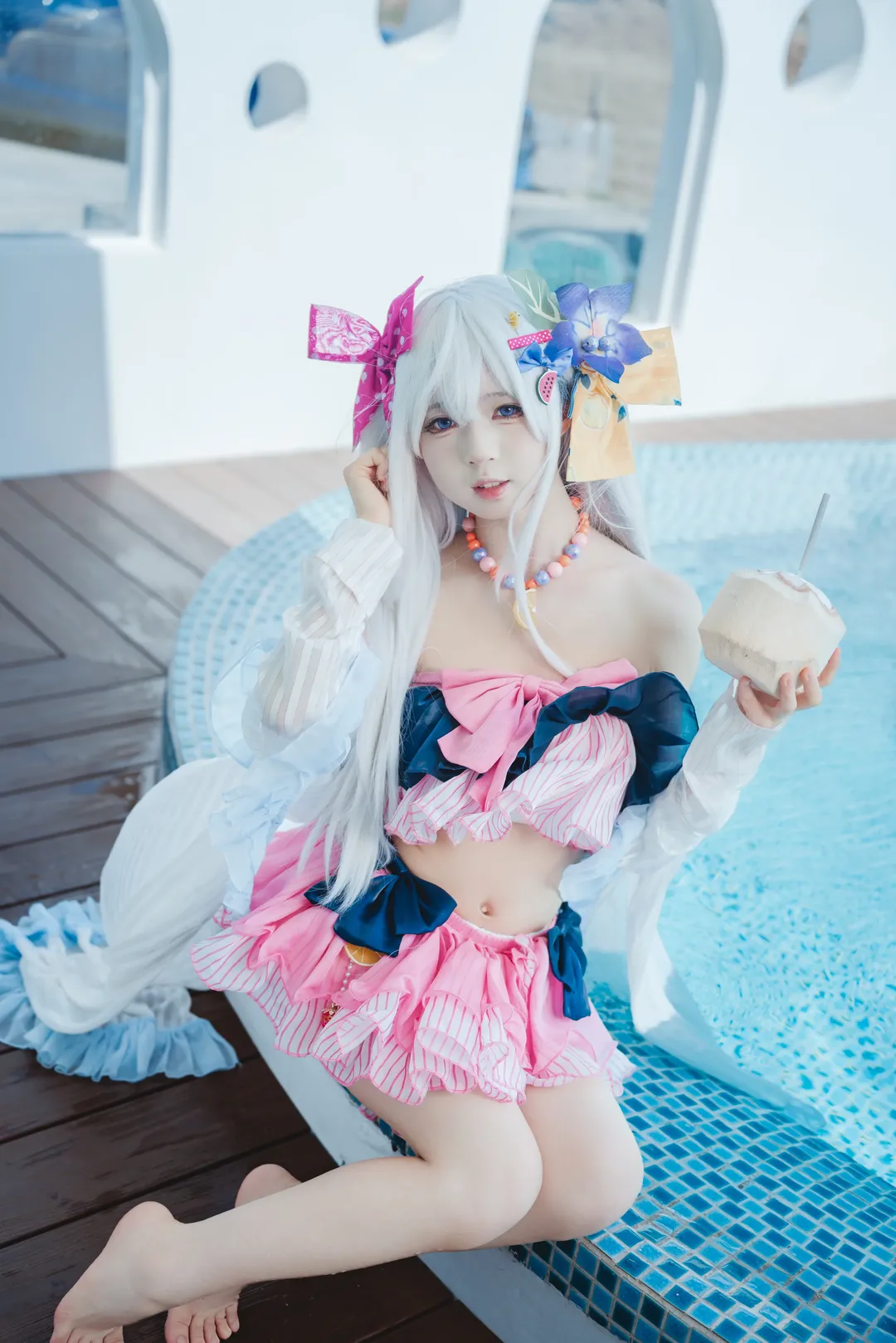 【水梓cos】碧蓝档案白洲梓的夏日泳池清凉记录 - 第 4 张