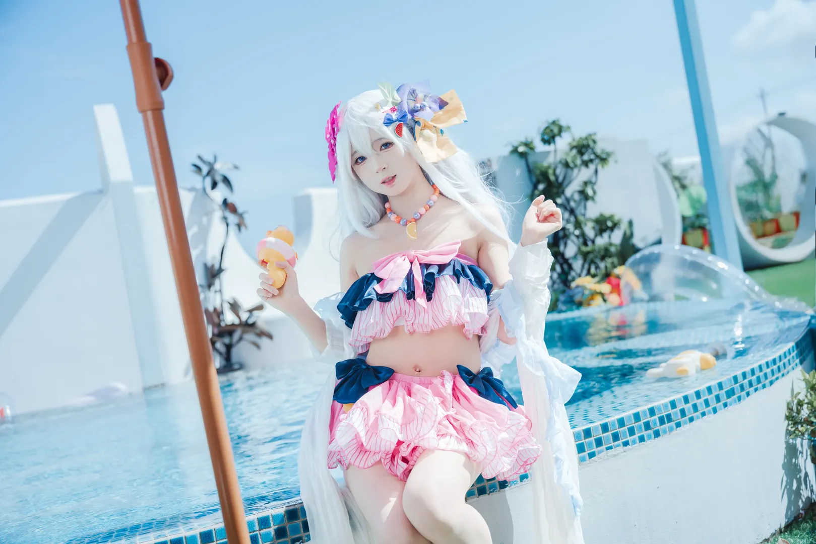 【水梓cos】碧蓝档案白洲梓的夏日泳池清凉记录 - 第 5 张