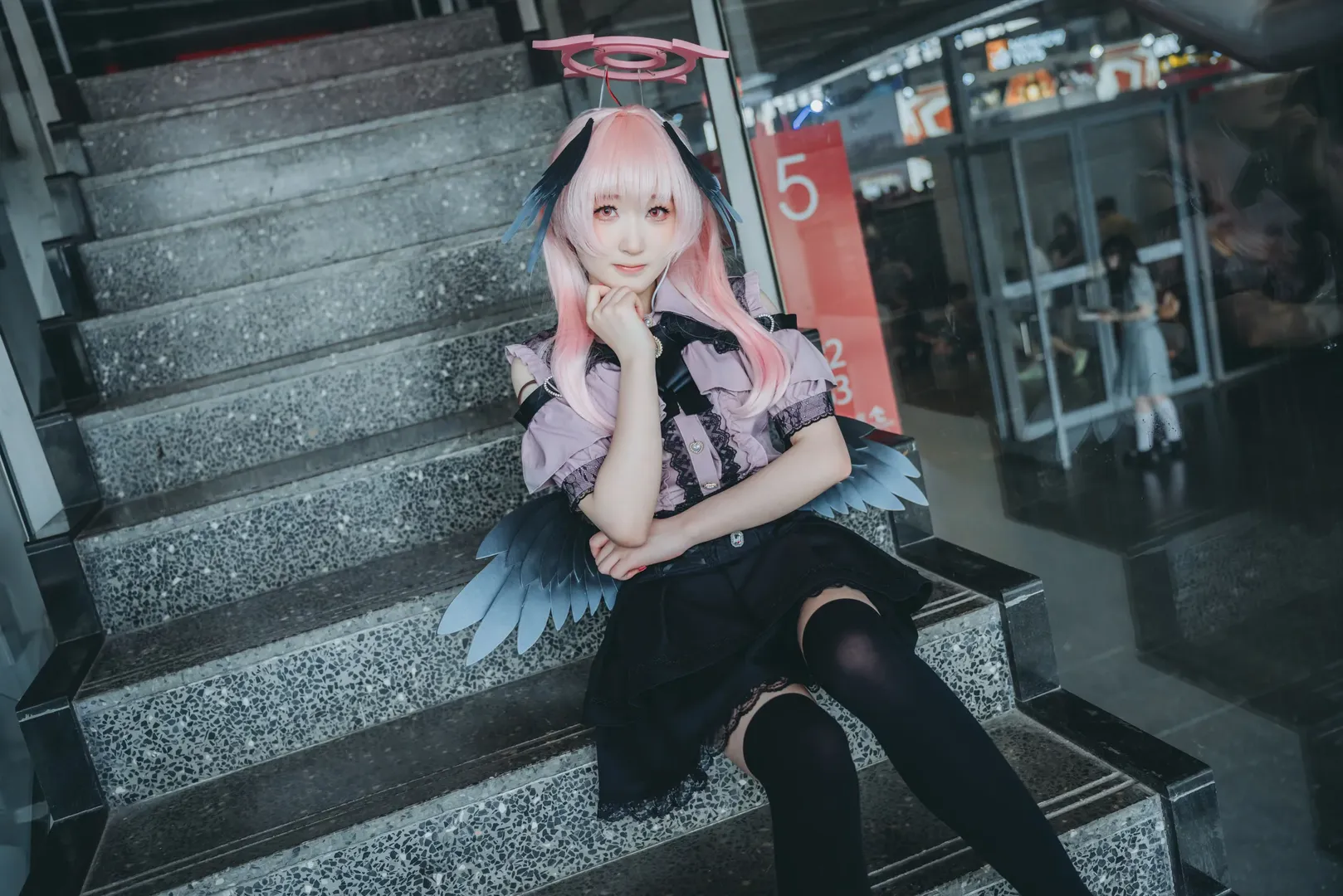 【下江小春cos】碧蓝档案Chinajoy2026楼梯口拍摄记录 - 第 9 张